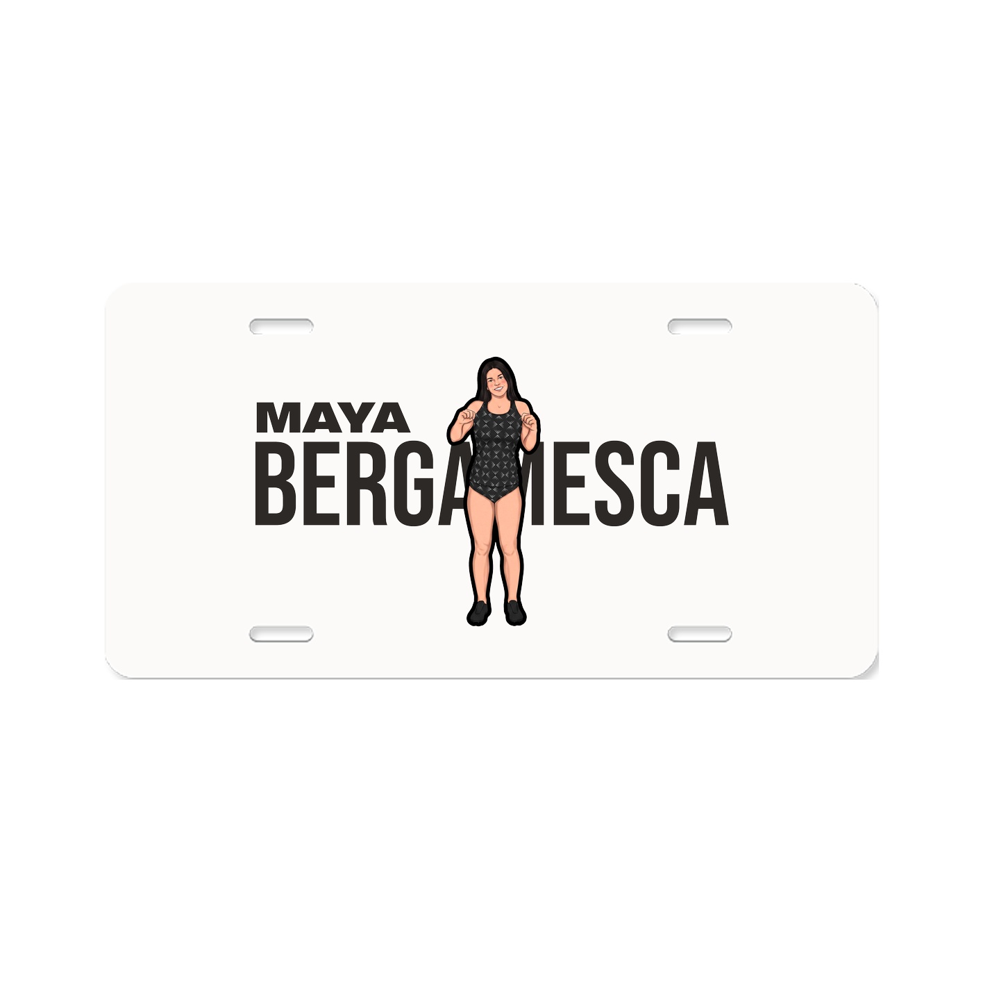 License Plate — Player Name in Classic