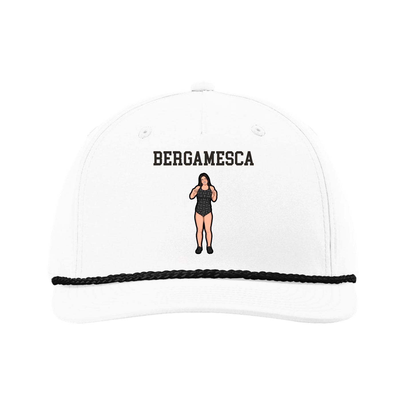 Five-Panel Classic Rope Cap — Shirsey in White