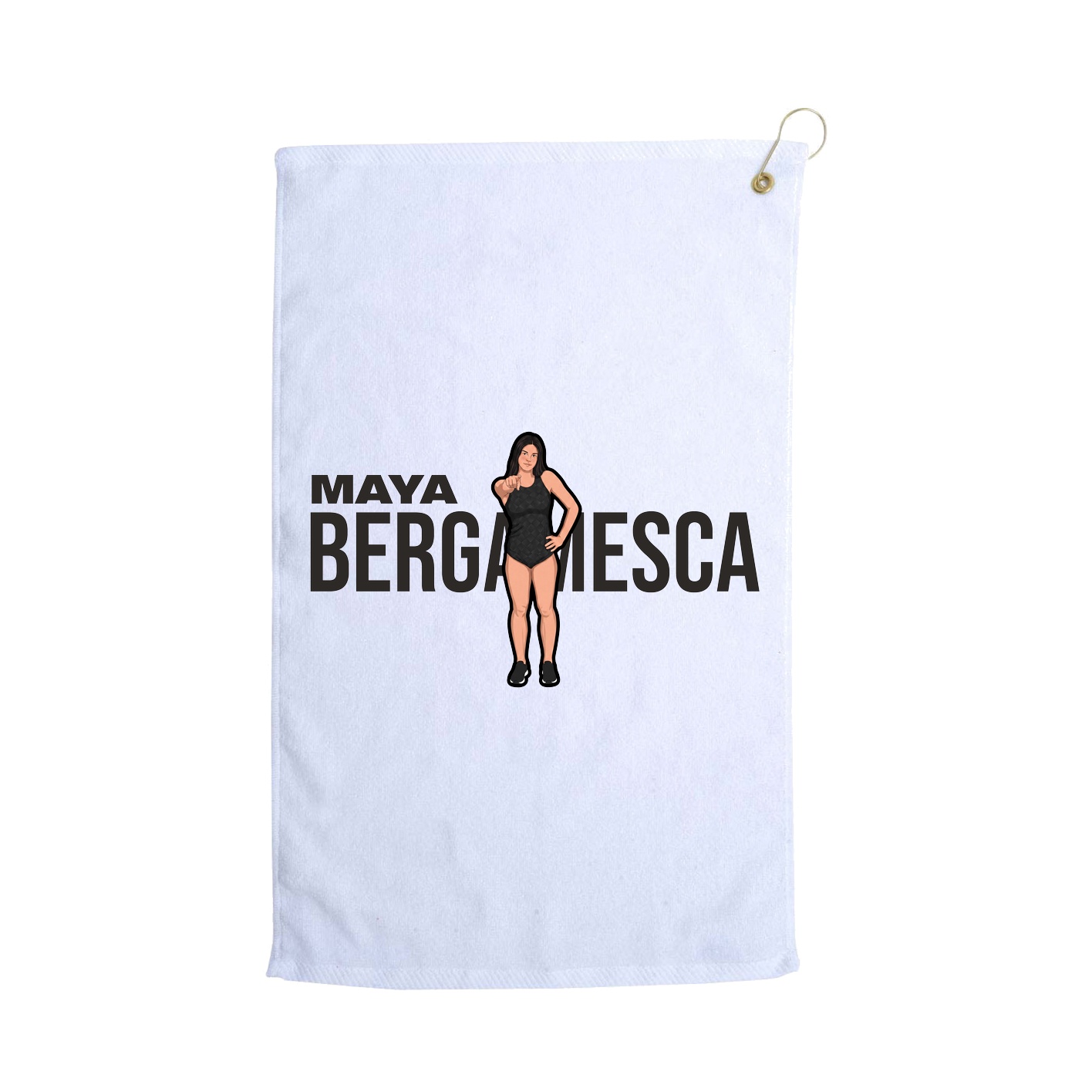 Golf Towel — Player Name in White