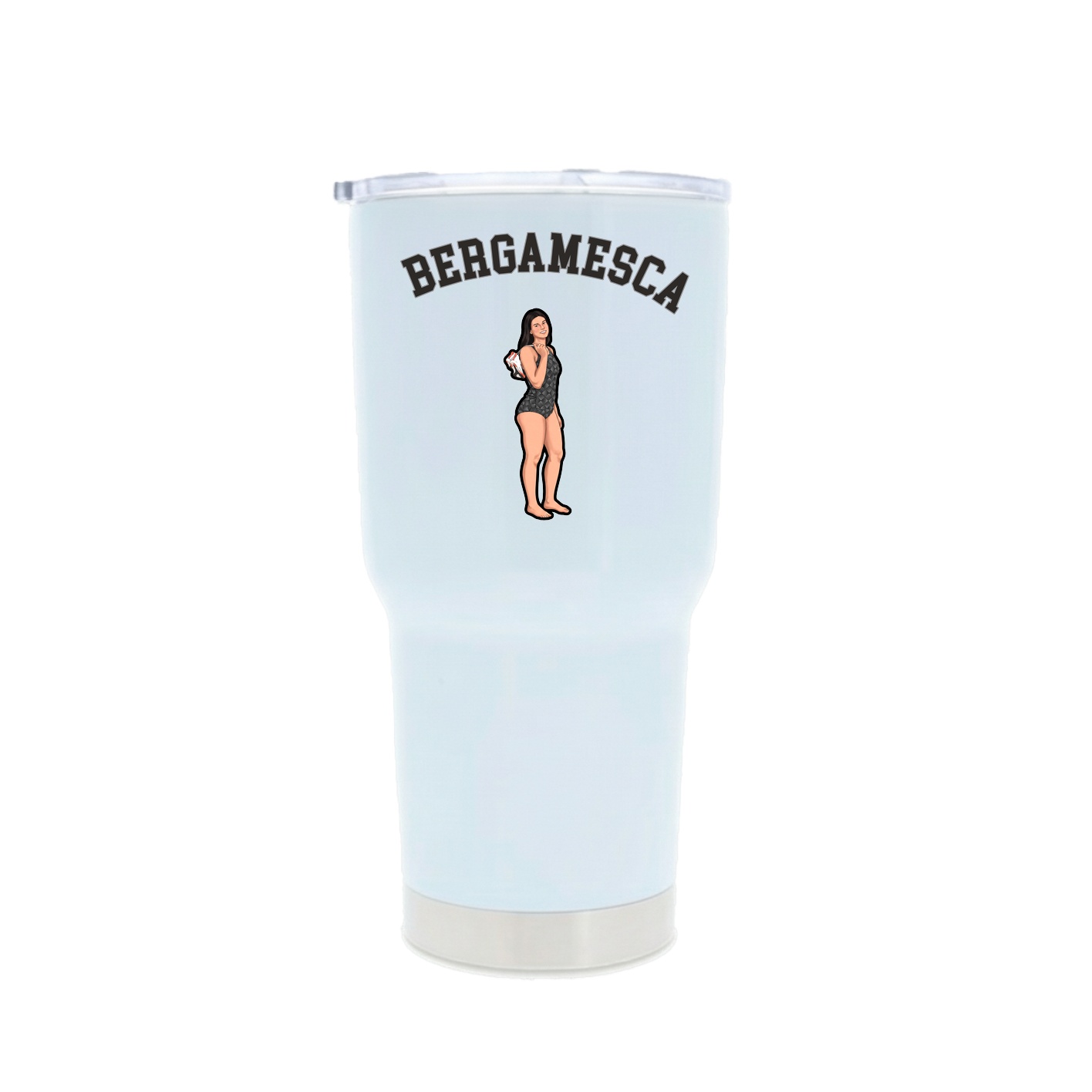 30oz Stainless Steel Tumbler — Shirsey Arch in White