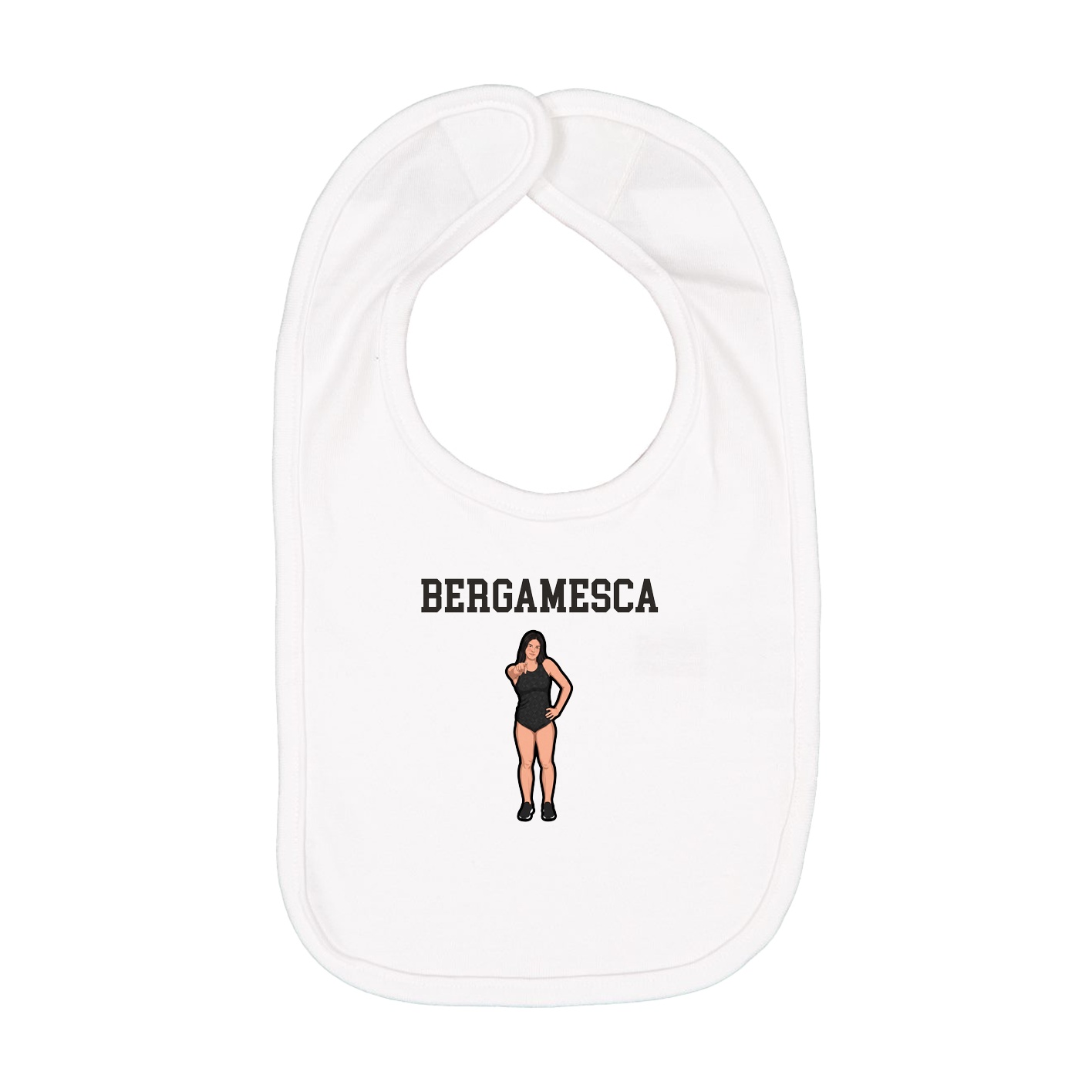 Infant Bib — Shirsey in White