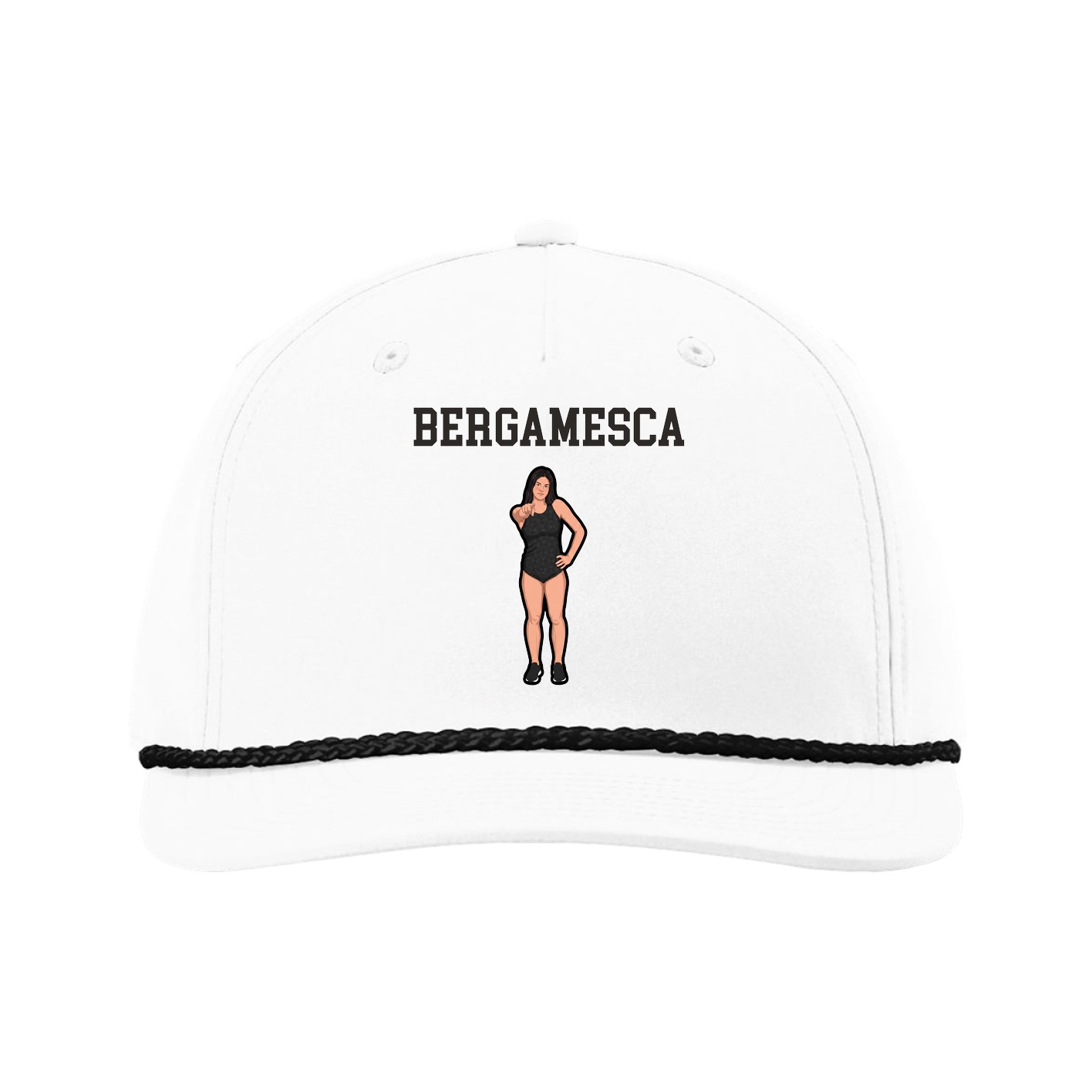 Five-Panel Classic Rope Cap — Shirsey in White