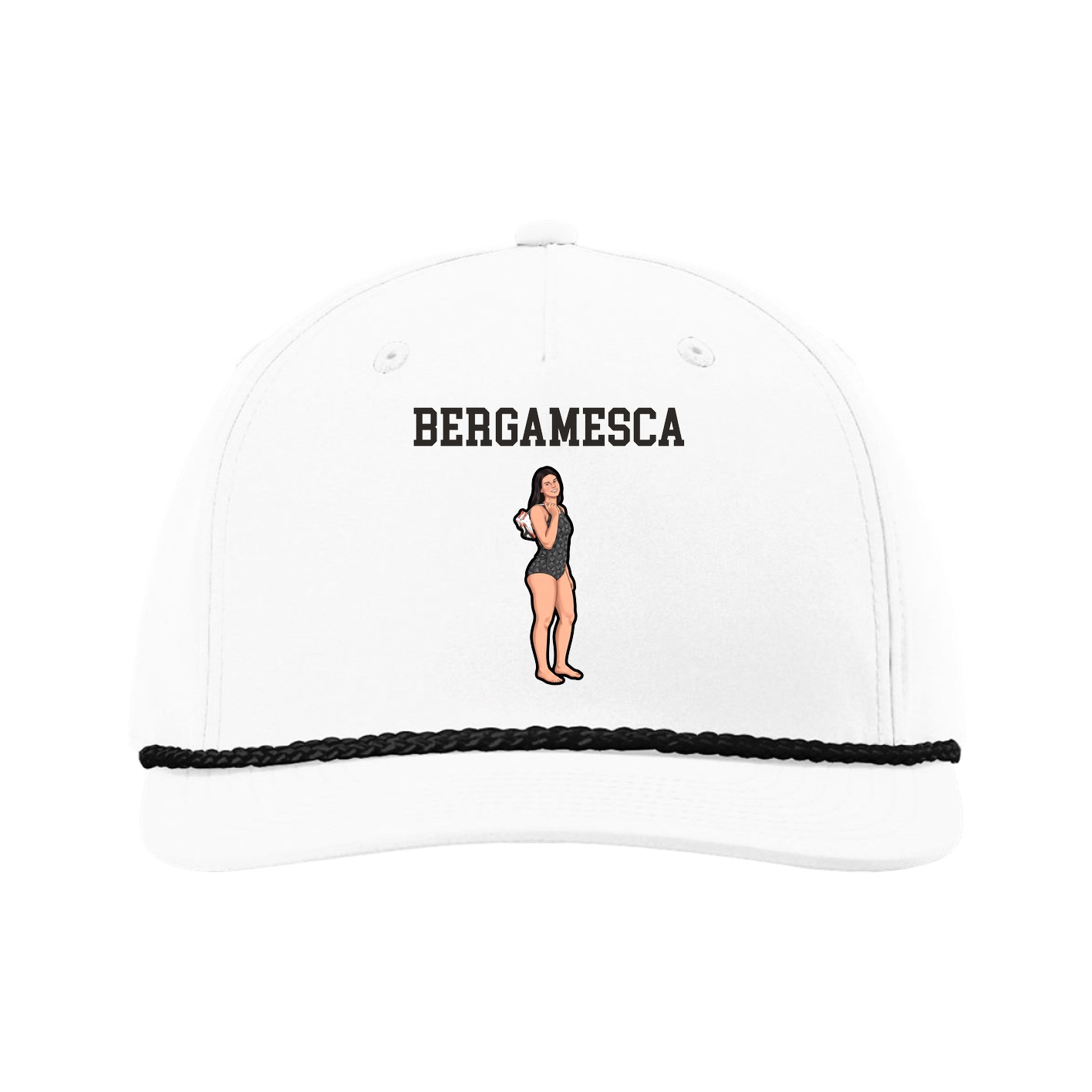 Five-Panel Classic Rope Cap — Shirsey in White
