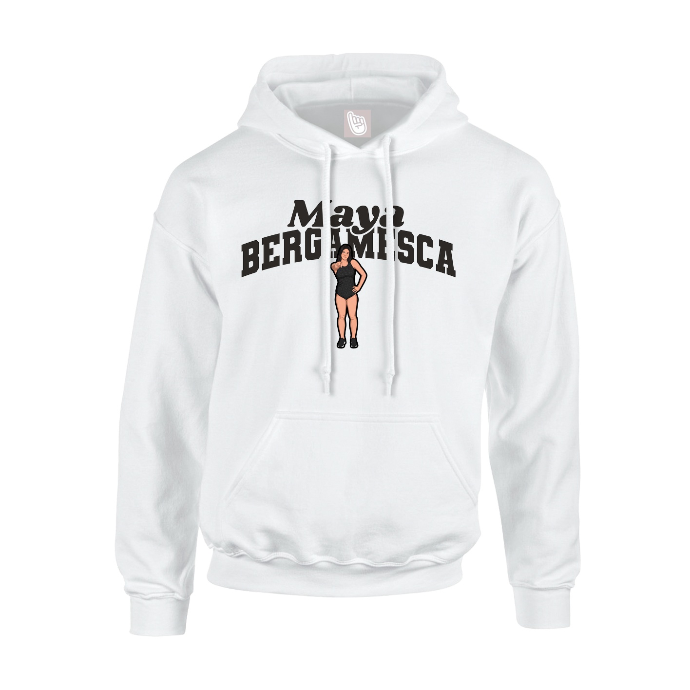 Hoodie — Signature Arch in White