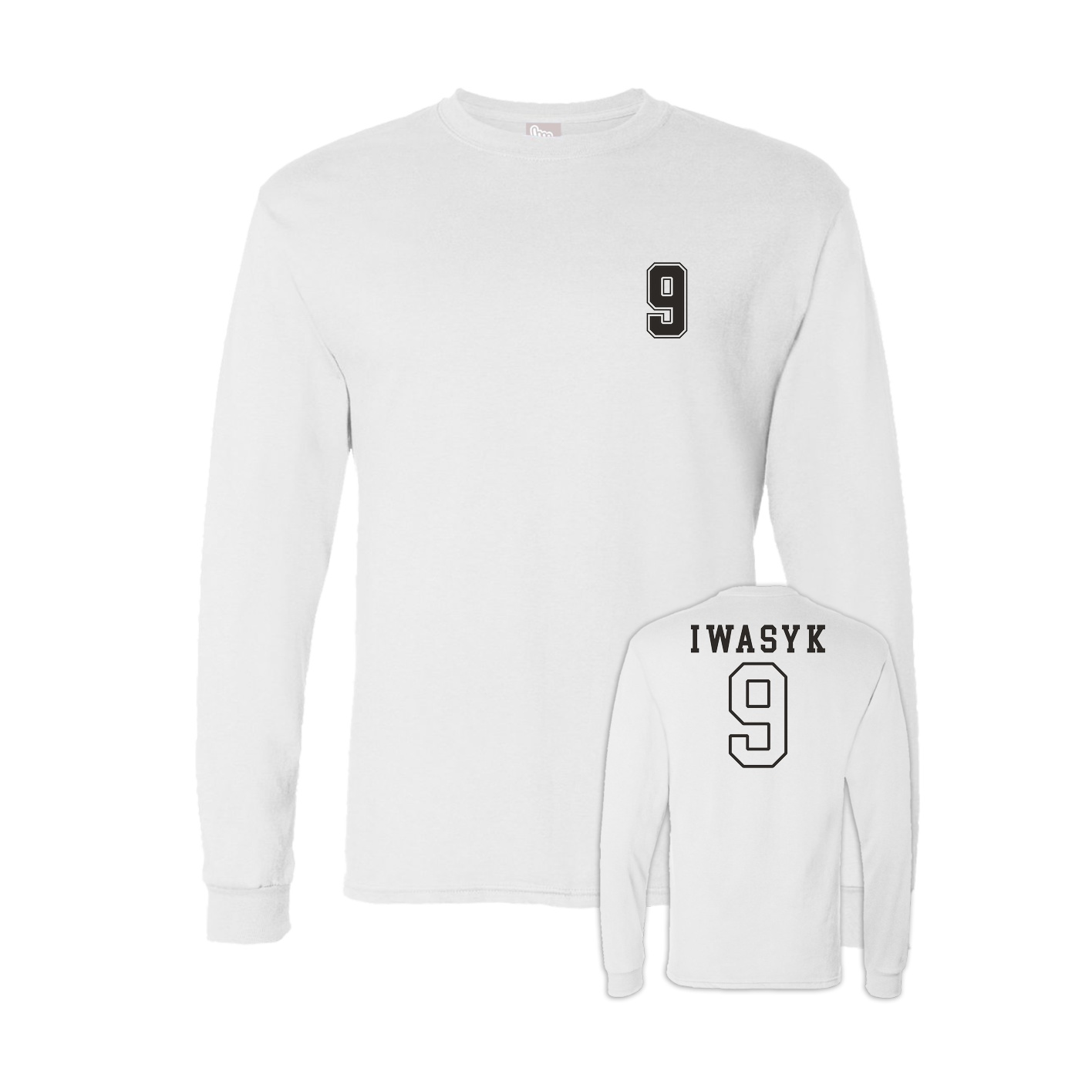 Long Sleeve Tee — Chest Back in White