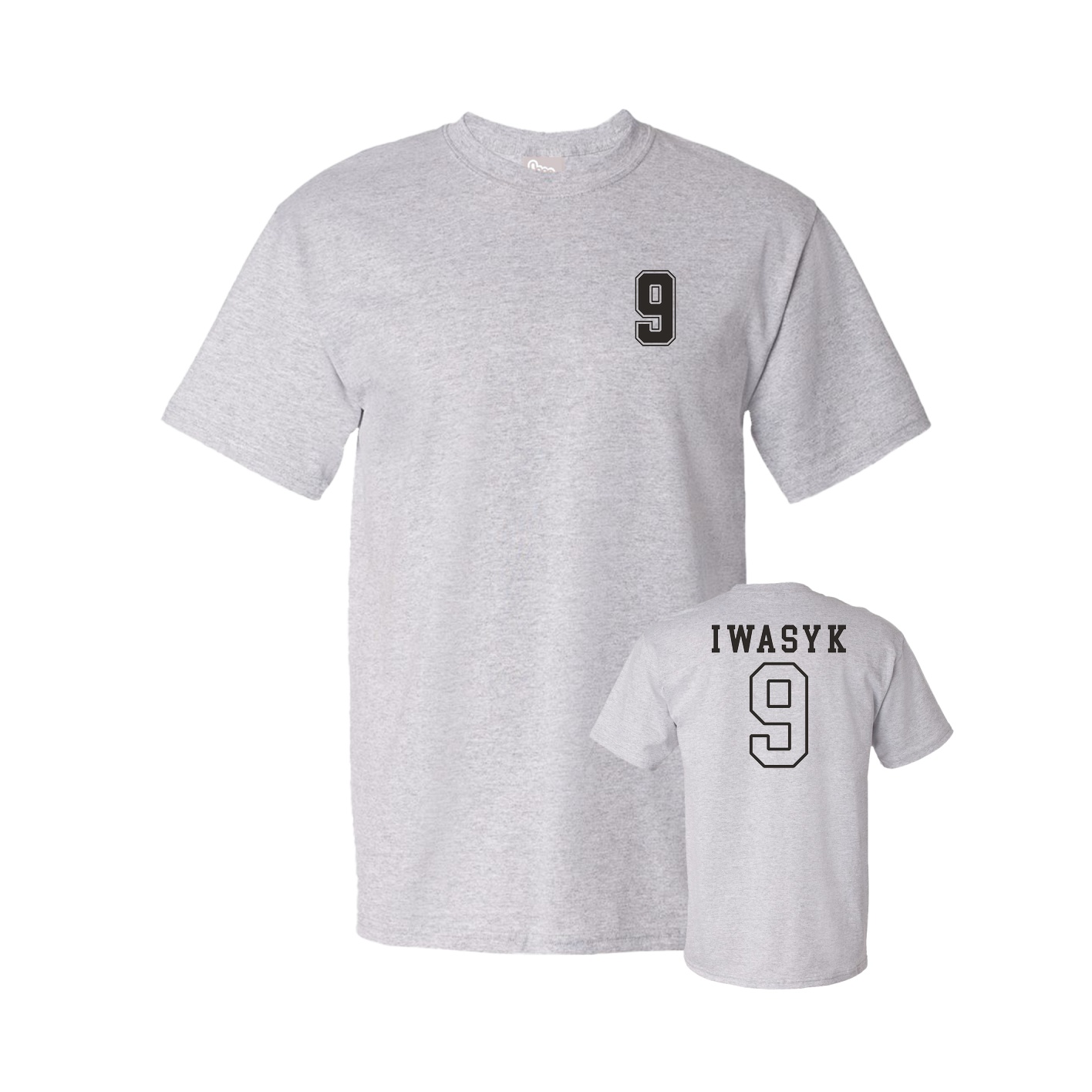 Youth Tee — Chest Back in Grey