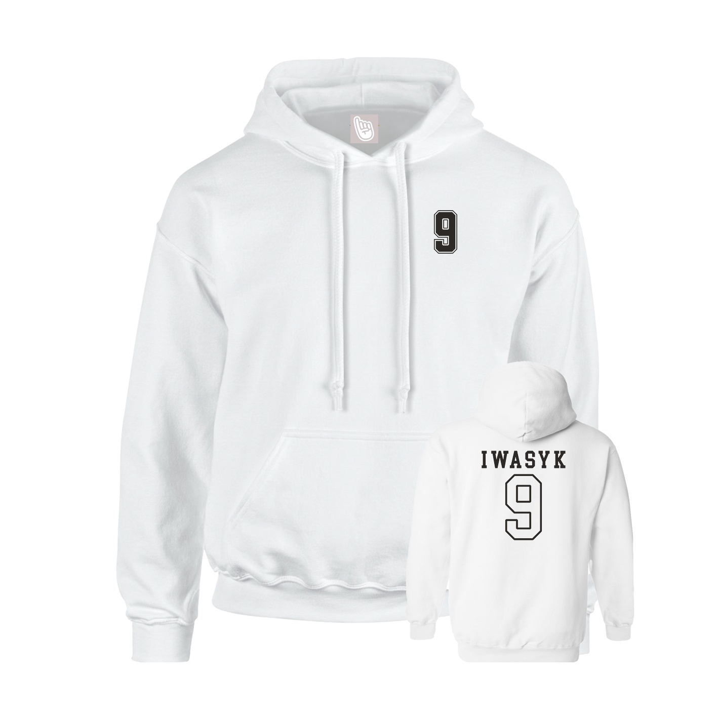 Hoodie — Chest Back in White