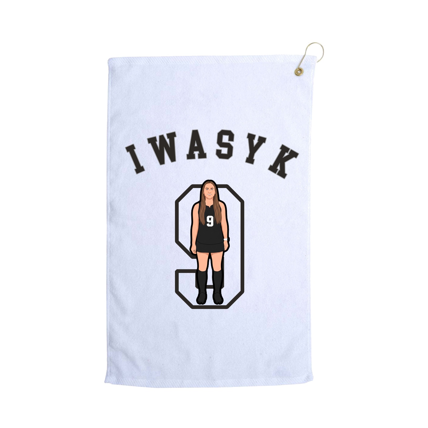 Golf Towel — Shirsey Arch in White