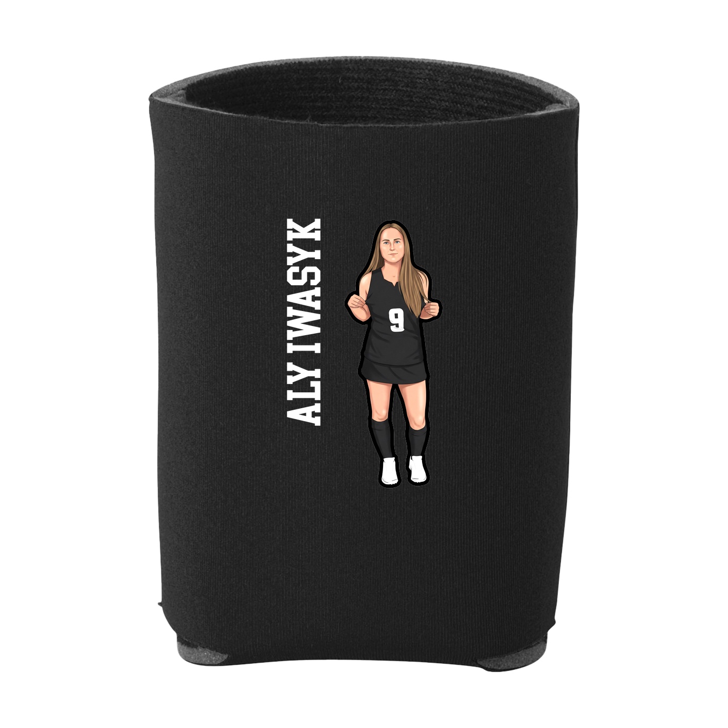 Can Holder — Name Vertical in Black