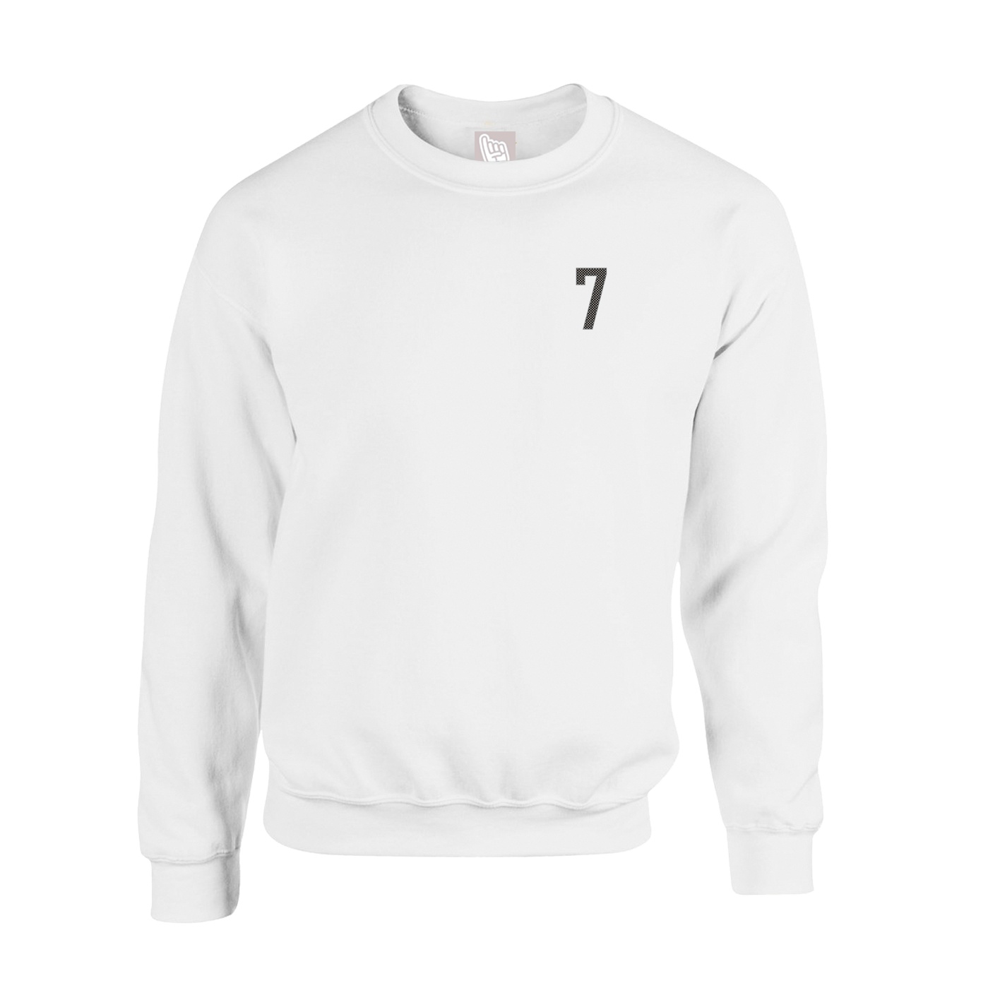 Fleece Crew — Front Shirsy in White