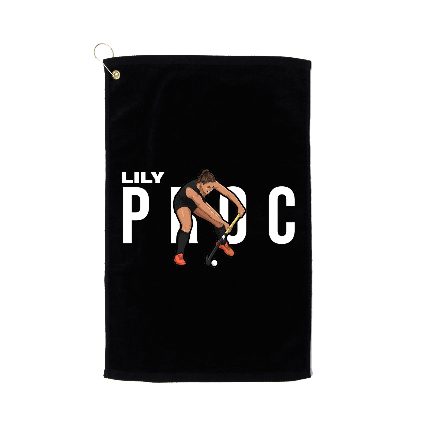 Golf Towel — Player Name in Black