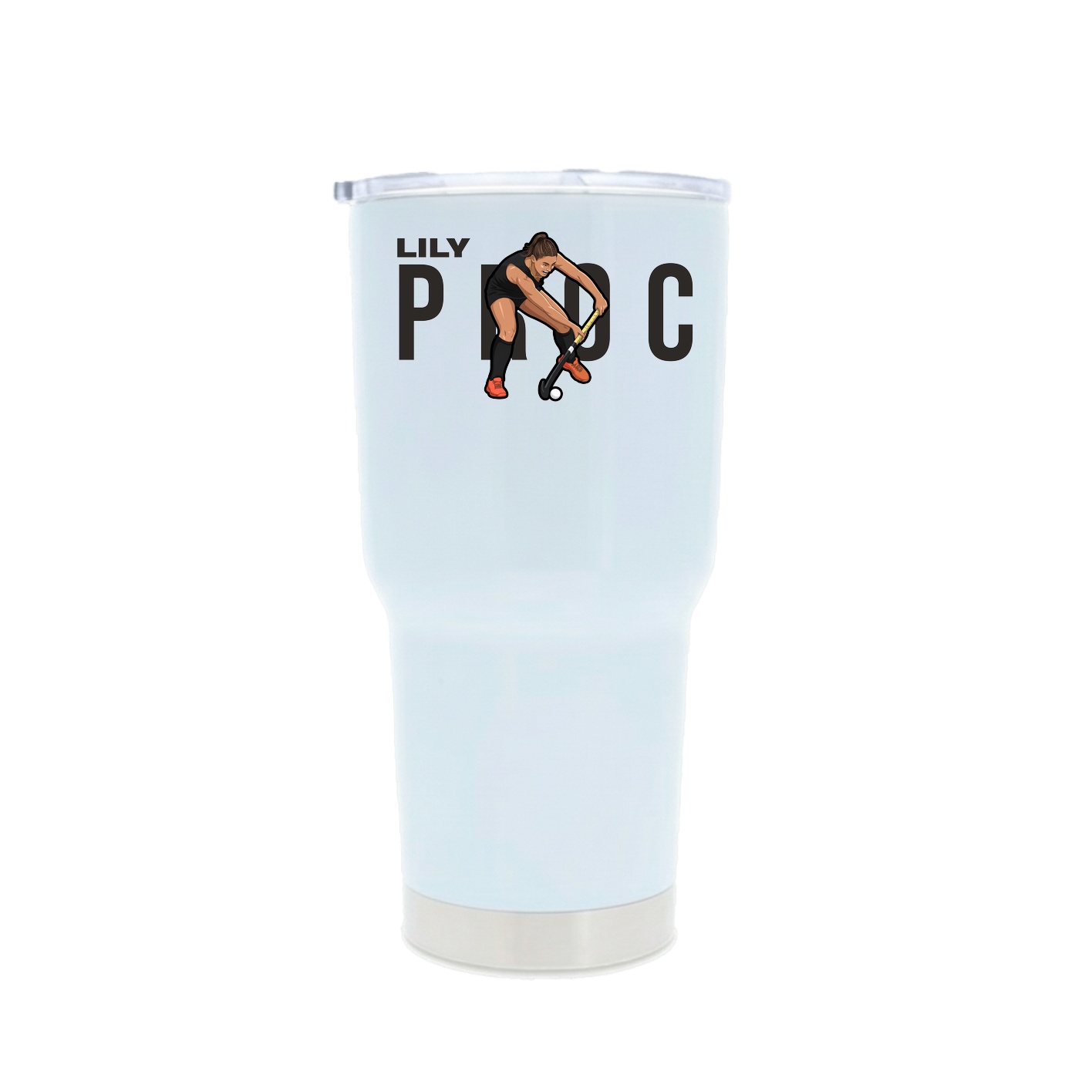 30oz Stainless Steel Tumbler — Player Name in White