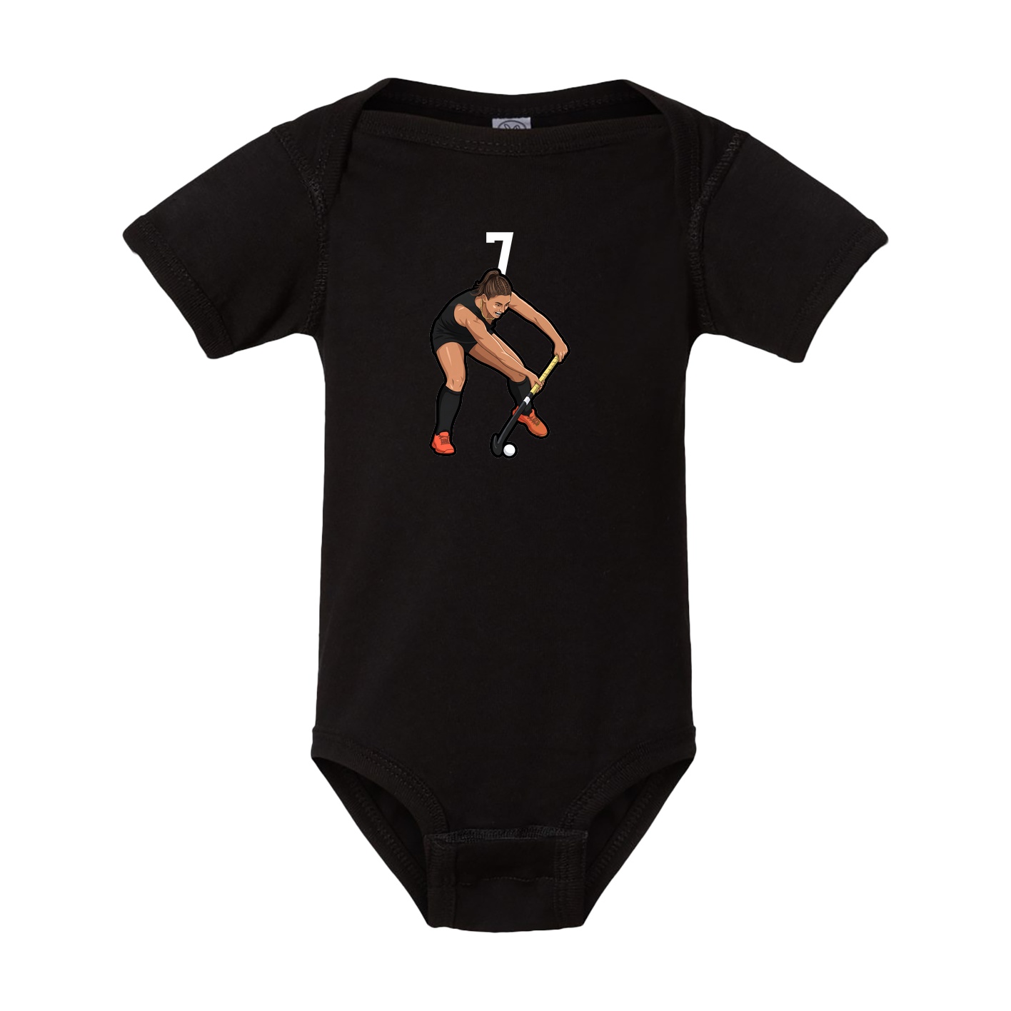 Baby Onesie — Number Top in Black