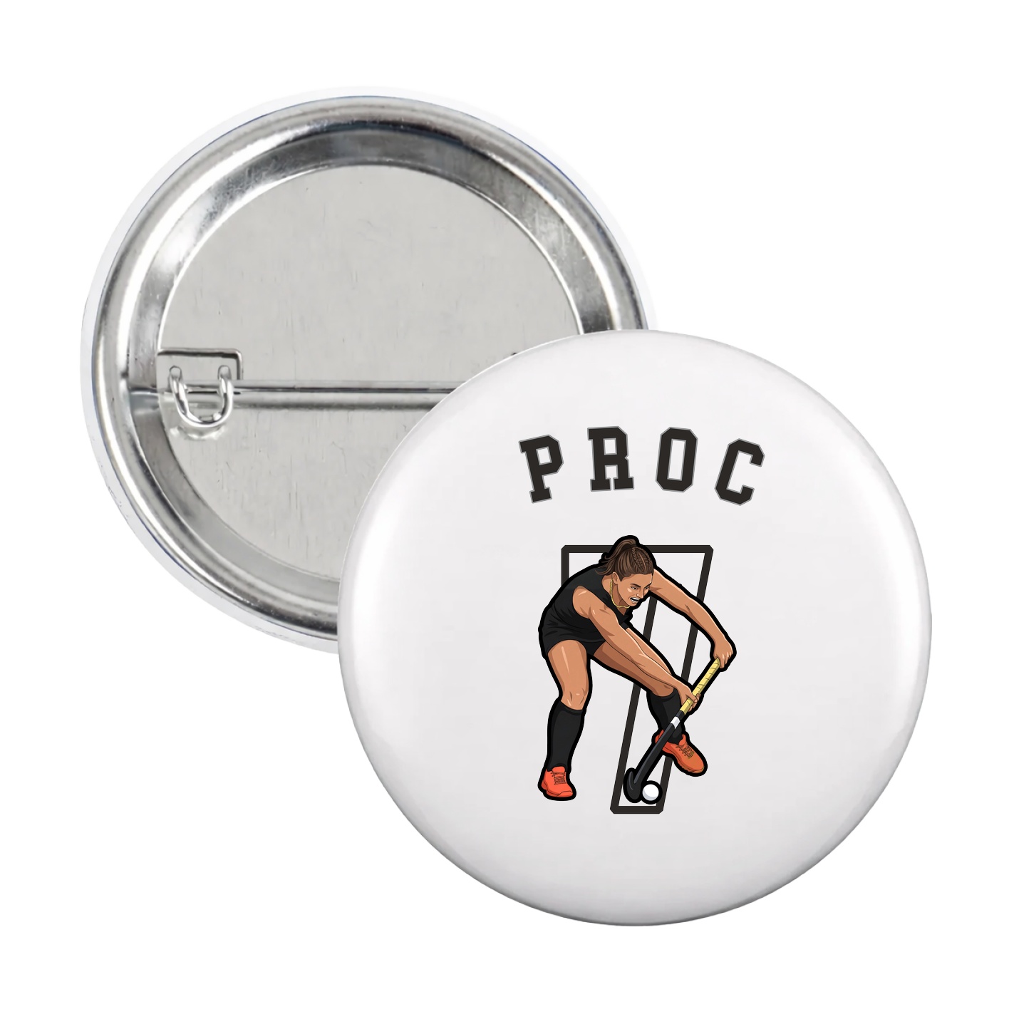 Game Day Button — Shirsey Arch in White