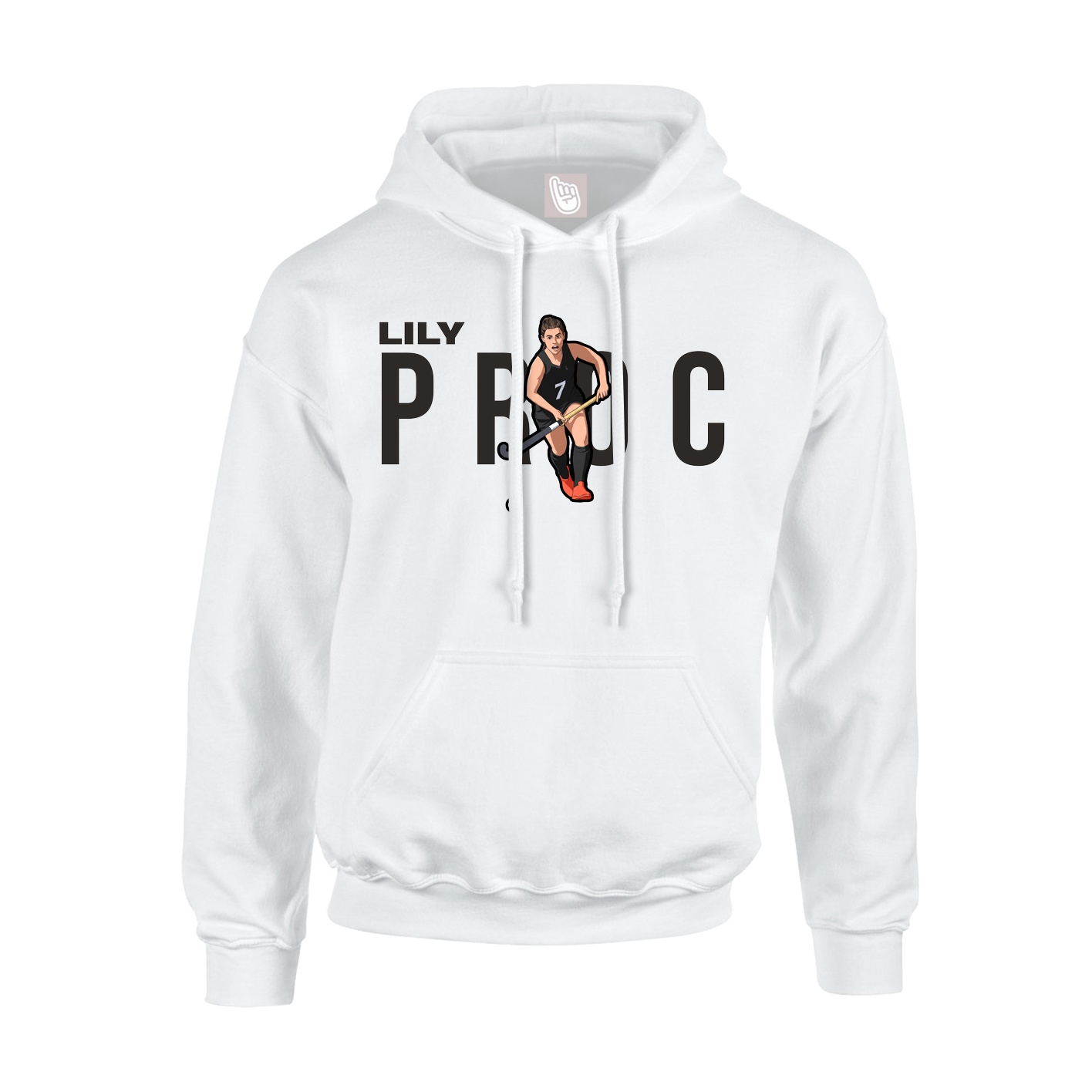 Hoodie — Player Name in White