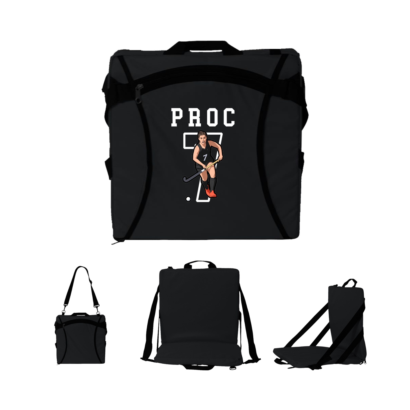 Folding Stadium Seat — Shirsey in Black