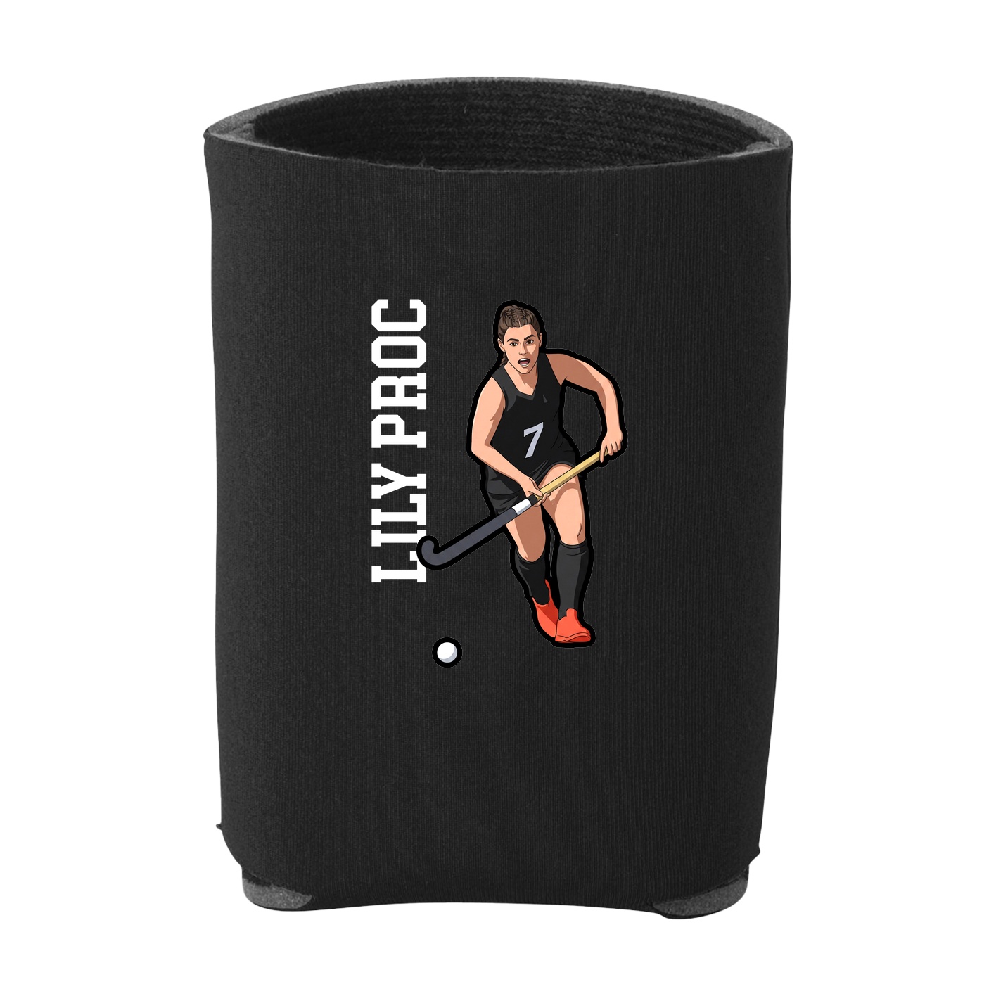 Can Holder — Name Vertical in Black