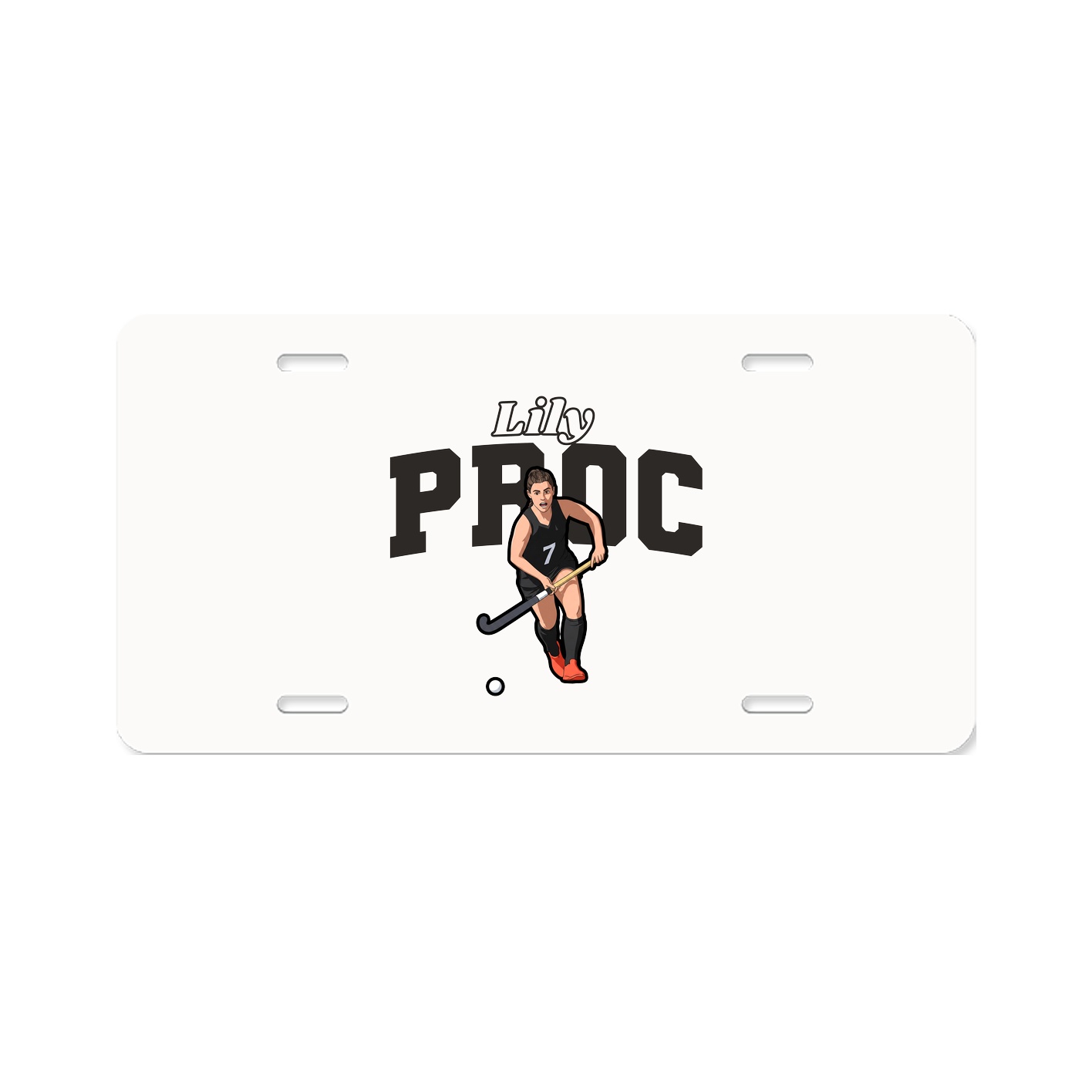 License Plate — Name Arch in Classic