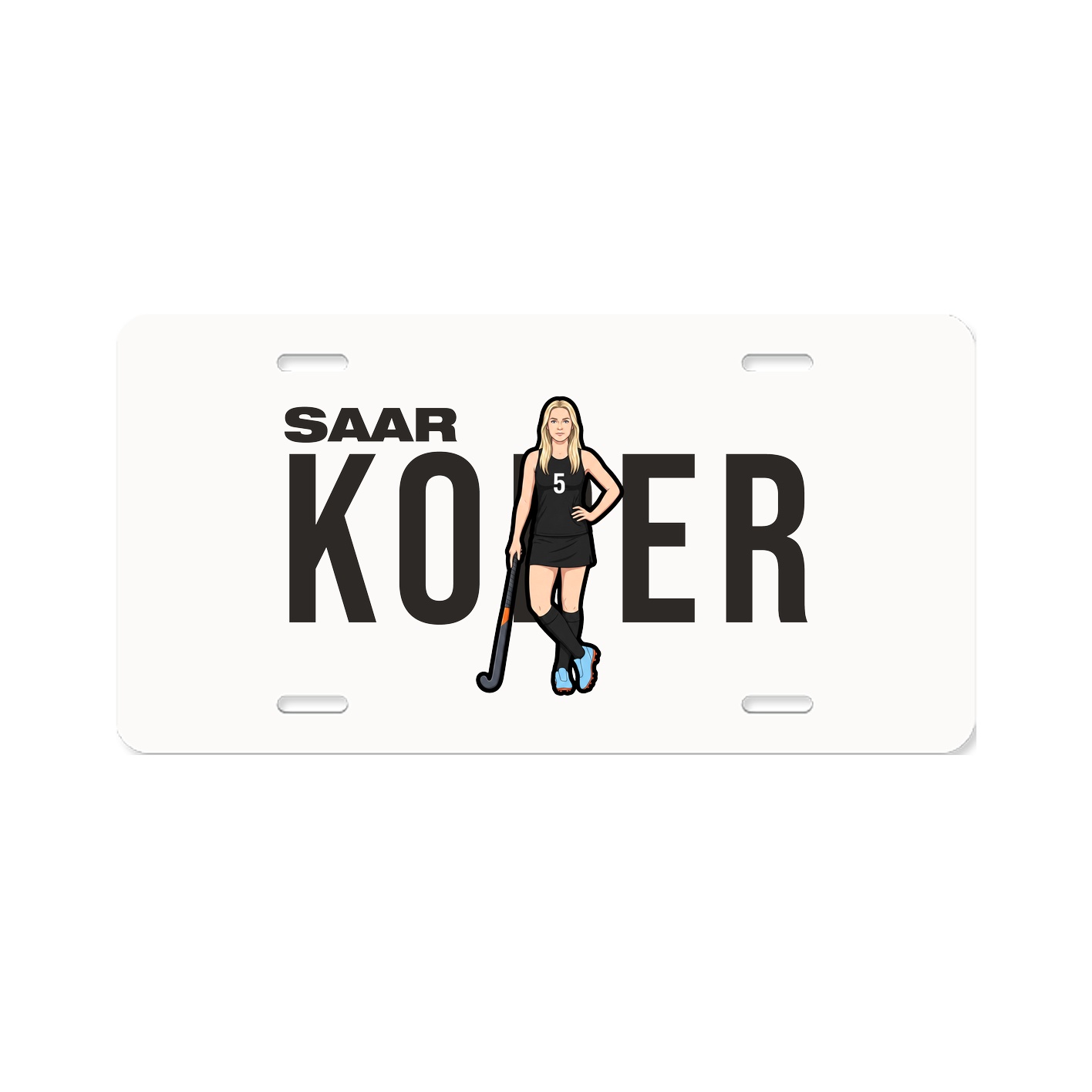 License Plate — Player Name in Classic