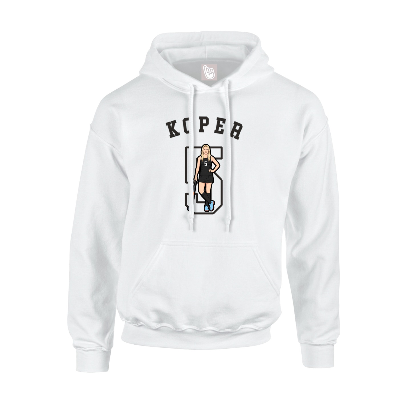 Hoodie — Shirsey Arch in White