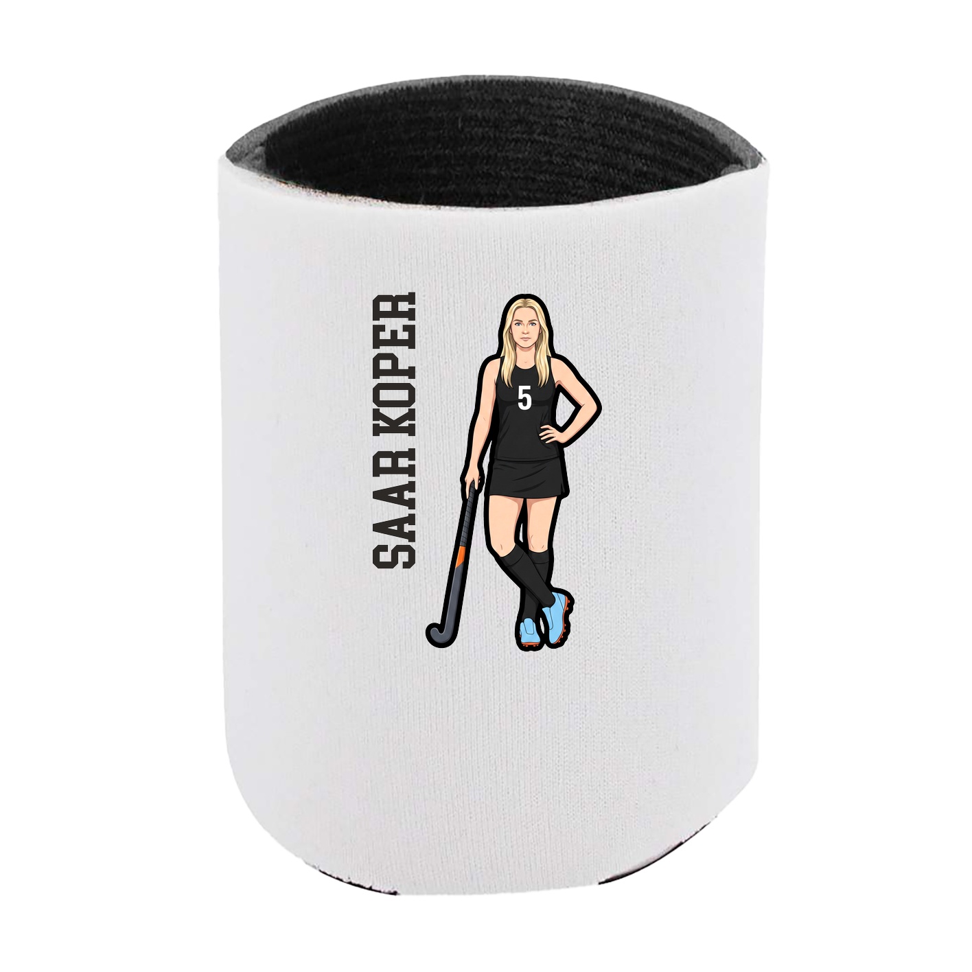 Can Holder — Name Vertical in White