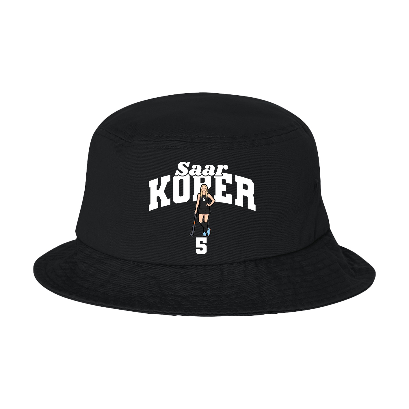 Bucket Cap — Signature Arch in Black
