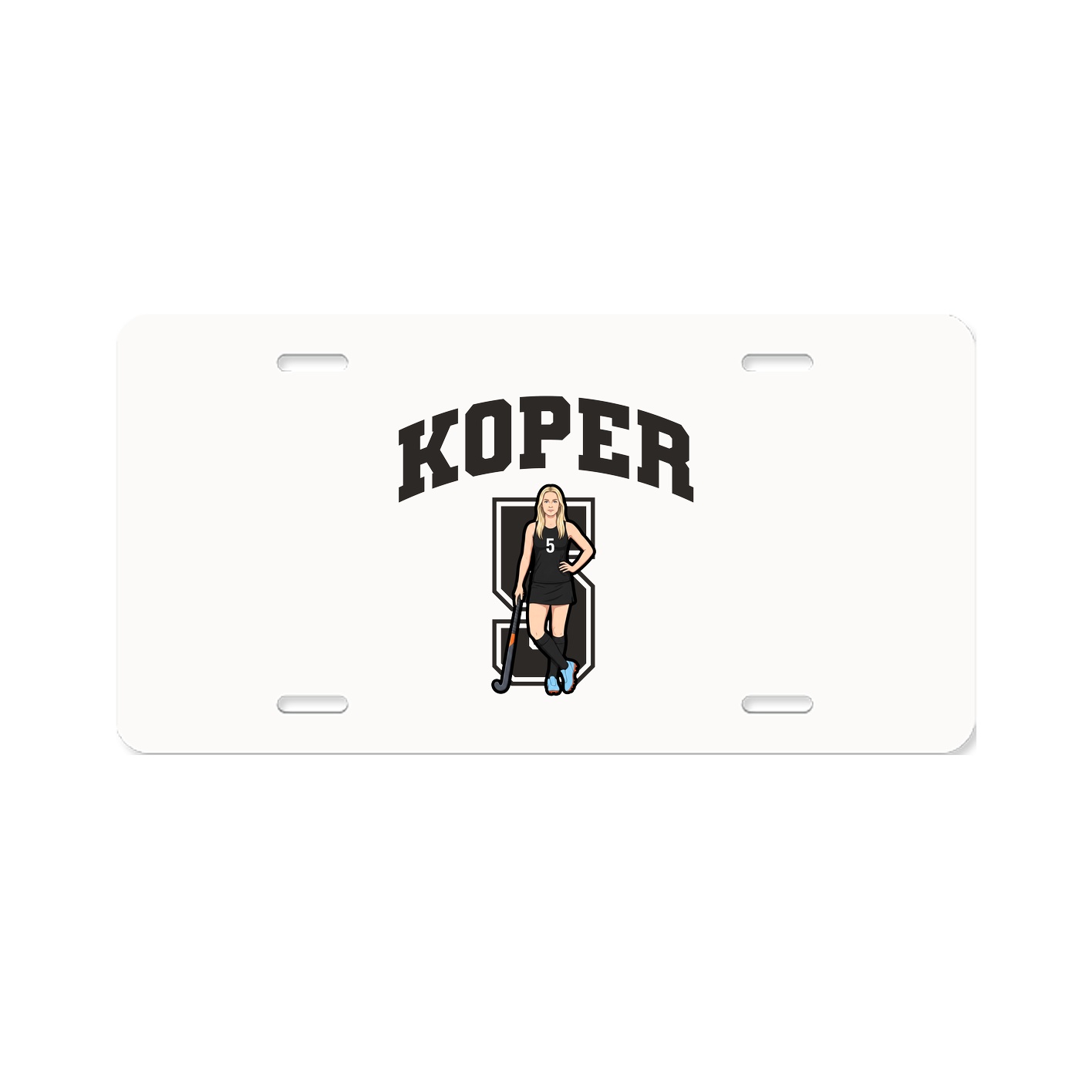 License Plate — Number in Classic