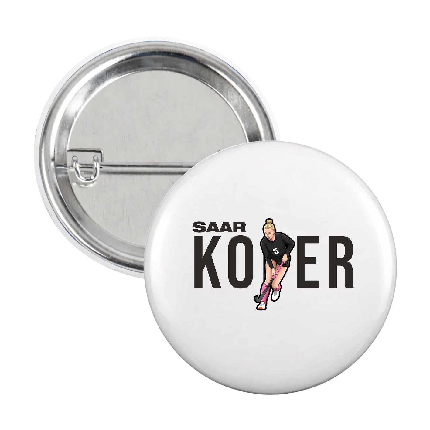 Game Day Button — Player Name in White