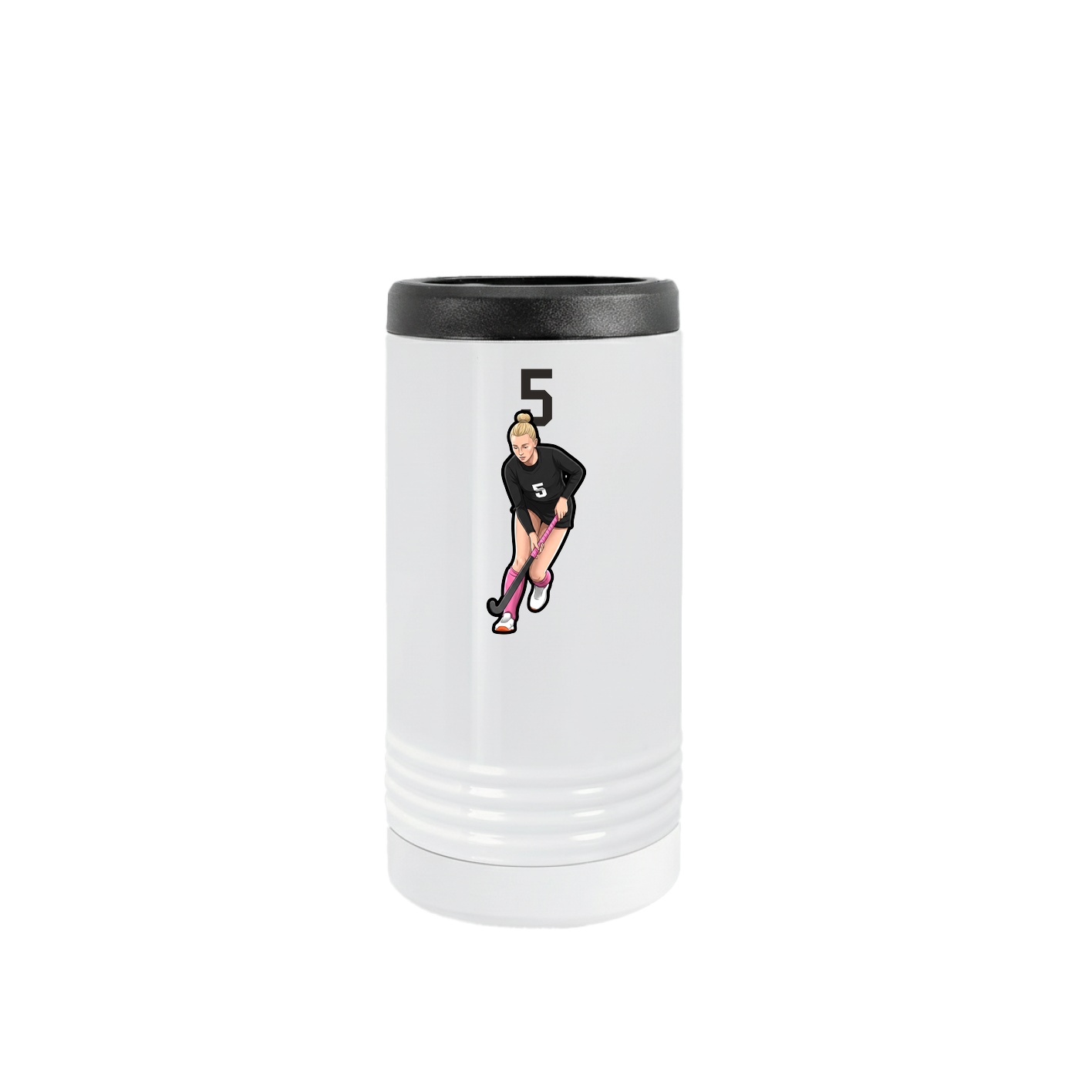 Slim Beverage Holder — Number Top in White