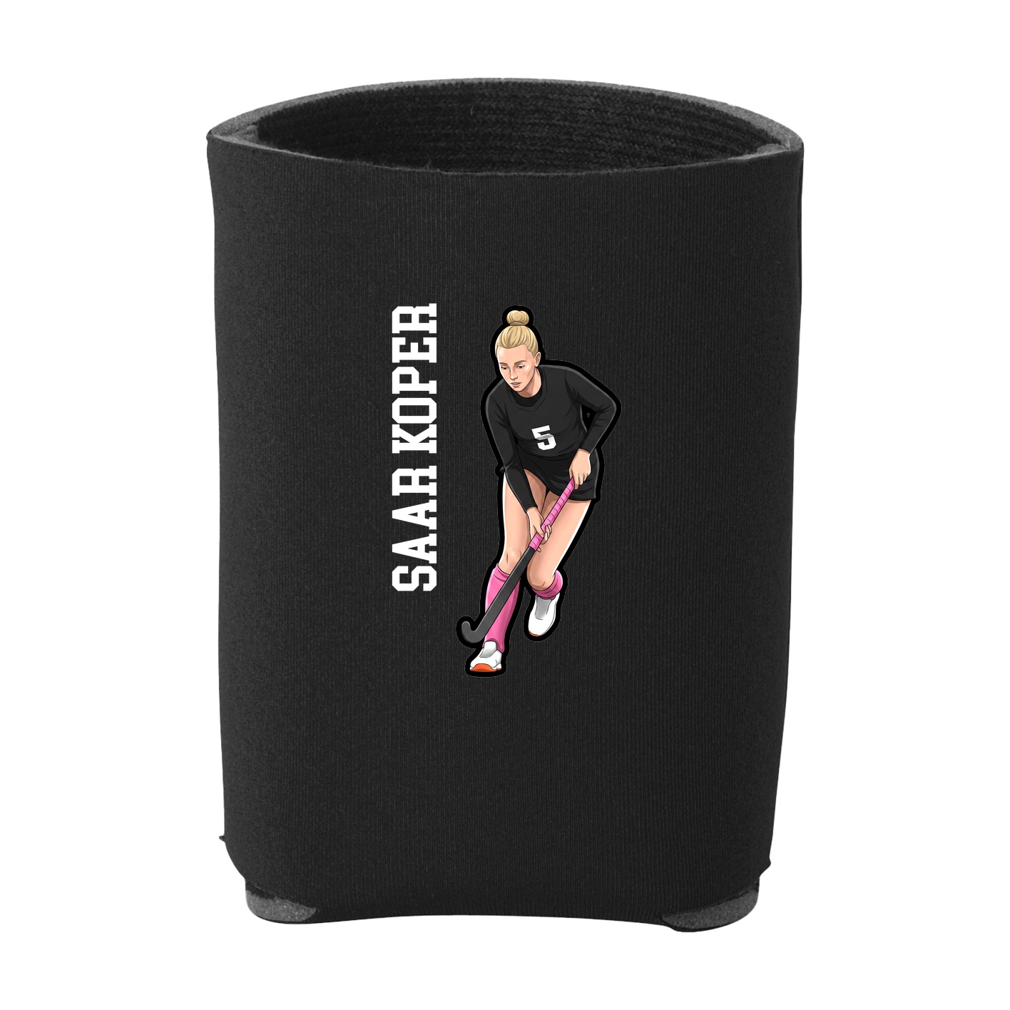 Can Holder — Name Vertical in Black