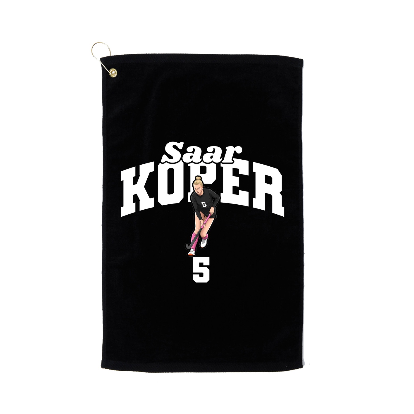 Golf Towel — Signature Arch in Black