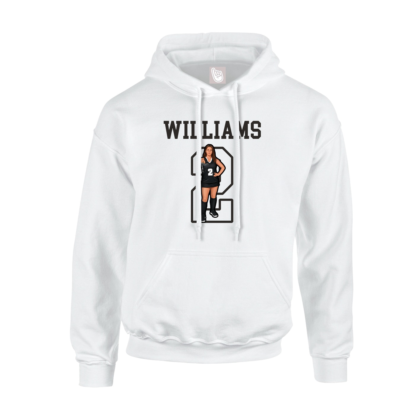Hoodie — Shirsey in White