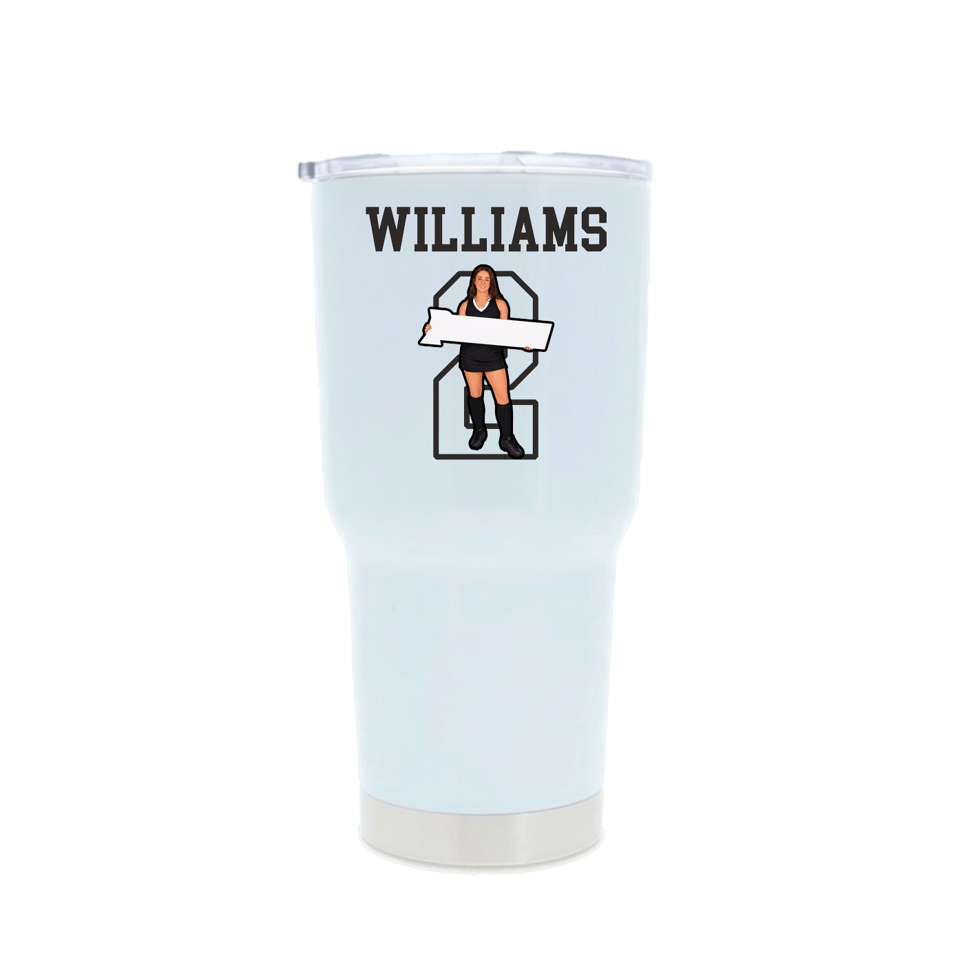30oz Stainless Steel Tumbler — Shirsey in White