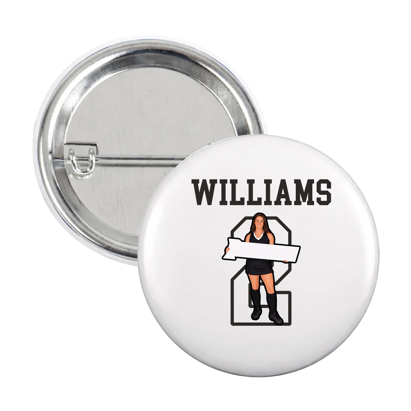 Game Day Button — Shirsey in White