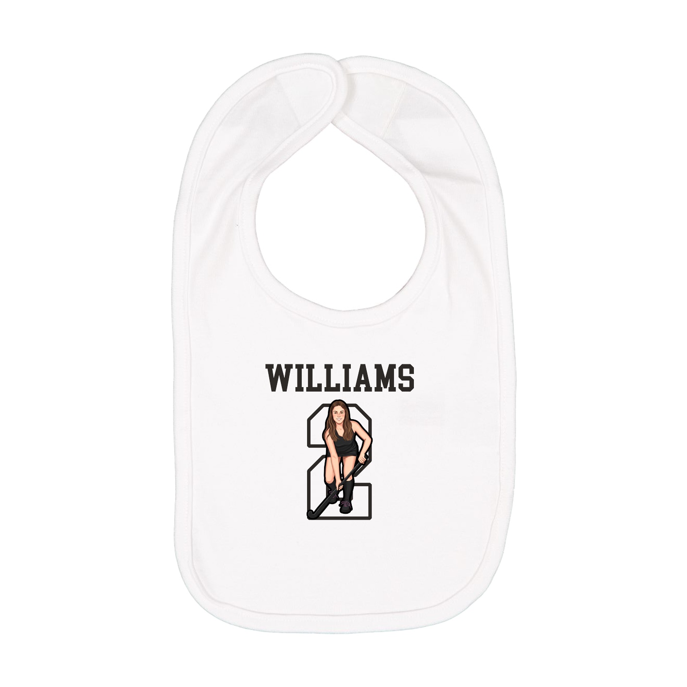 Infant Bib — Shirsey in White