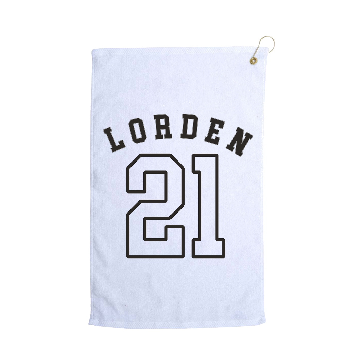 Golf Towel — Shirsey Arch in White