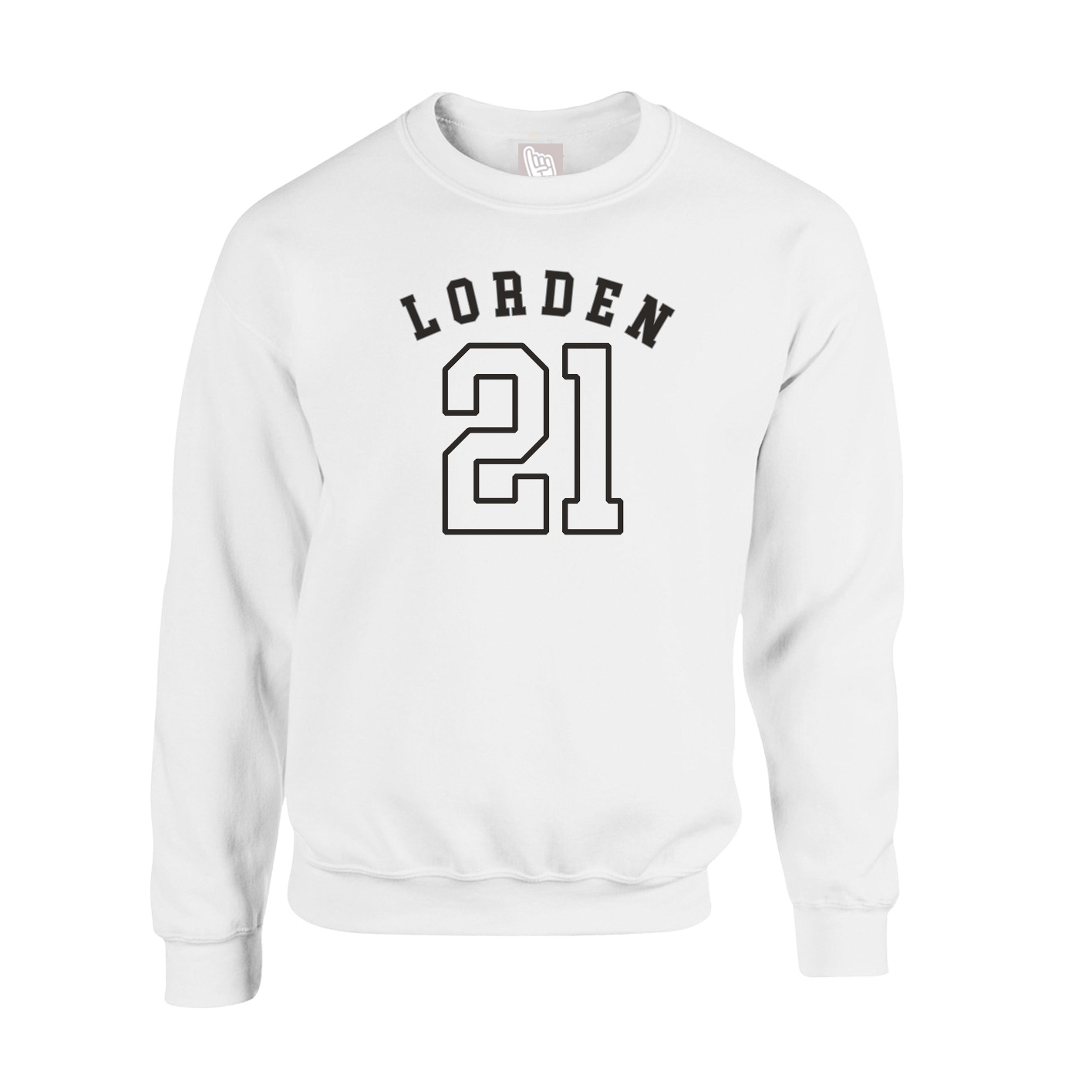 Fleece Crew — Shirsey Arch in White