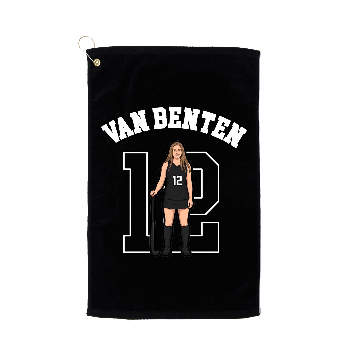 Golf Towel — Shirsey Arch in Black