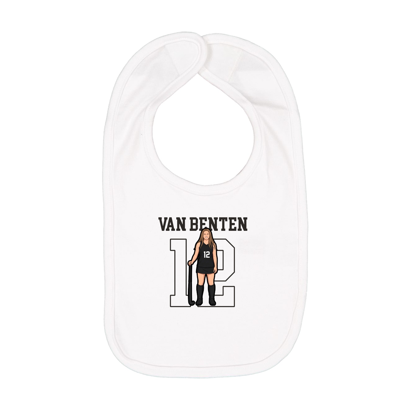 Infant Bib — Shirsey in White