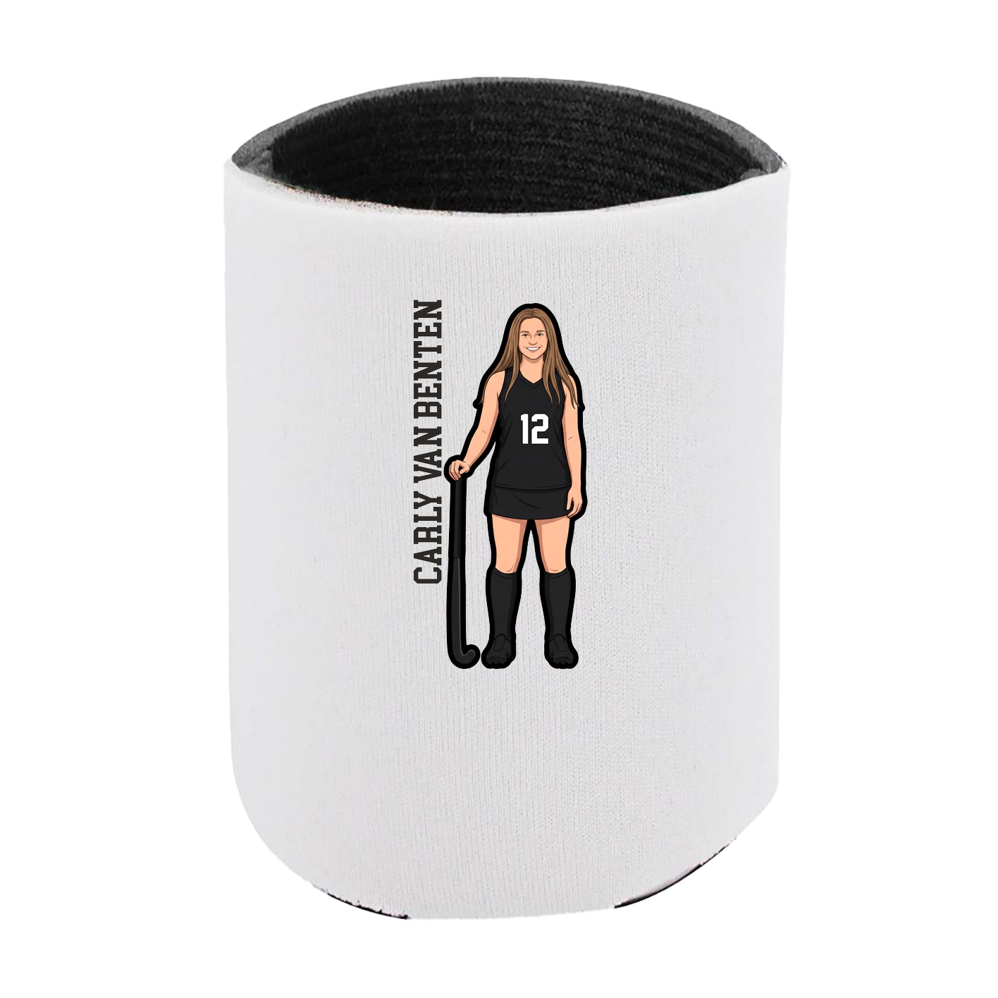 Can Holder — Name Vertical in White