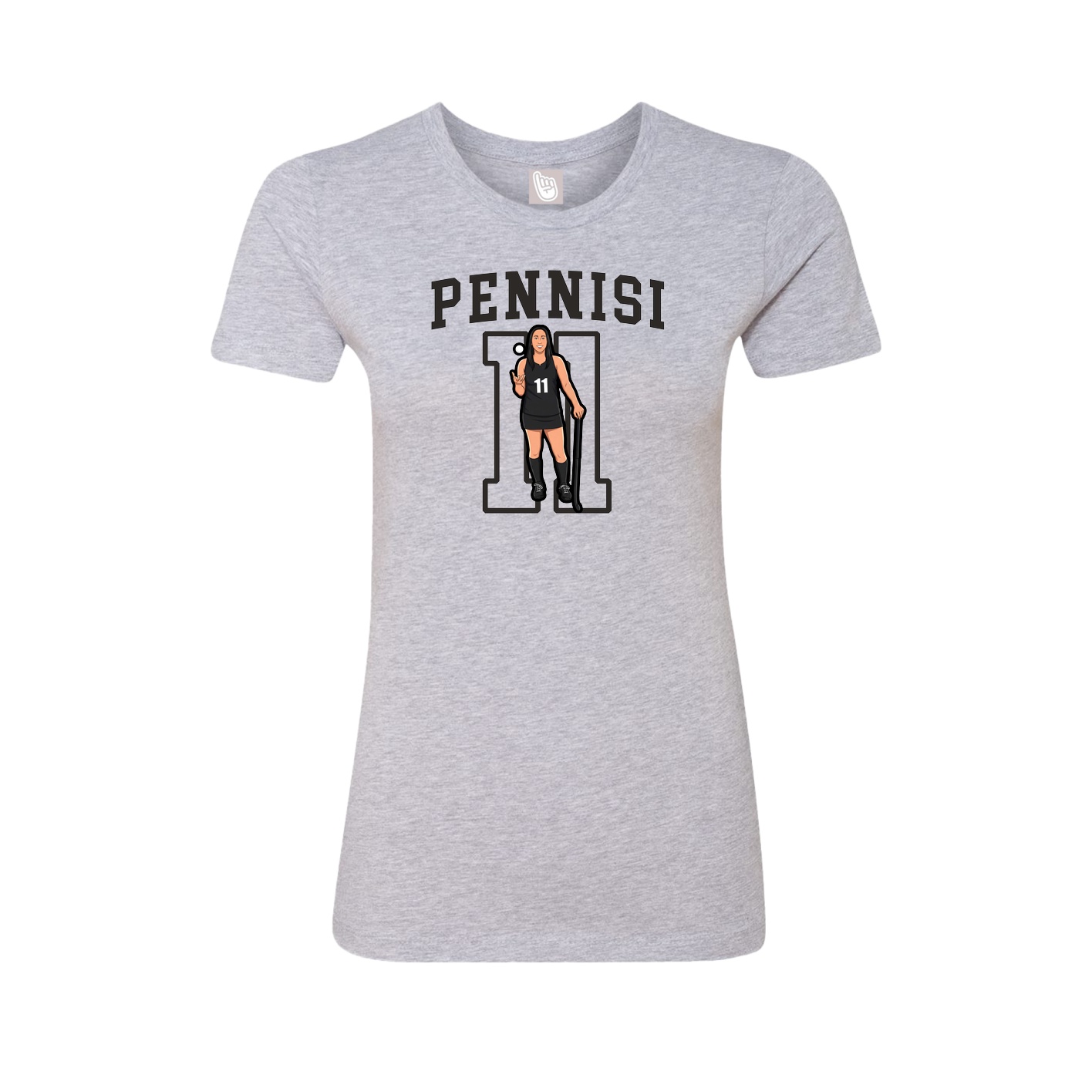 Fitted Women's Tee — Shirsey in Grey