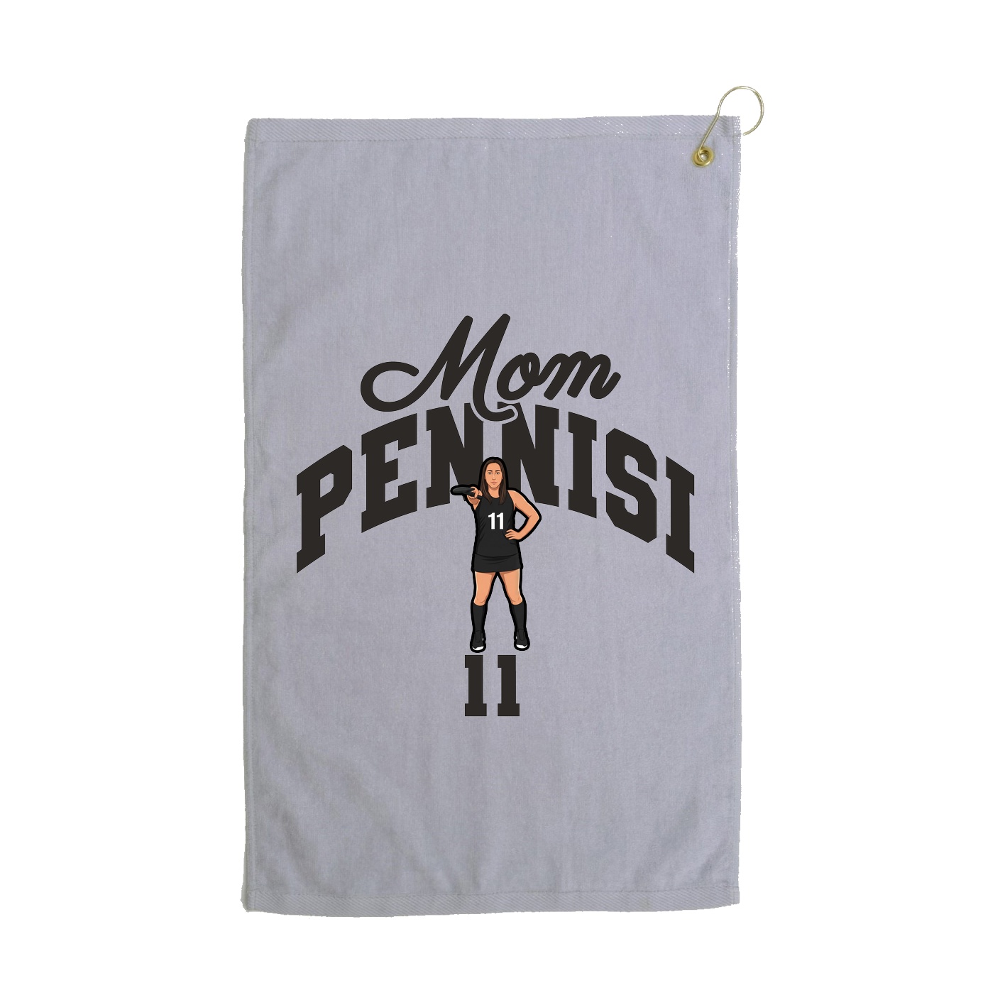 Golf Towel — Mothers Day Arch in Grey