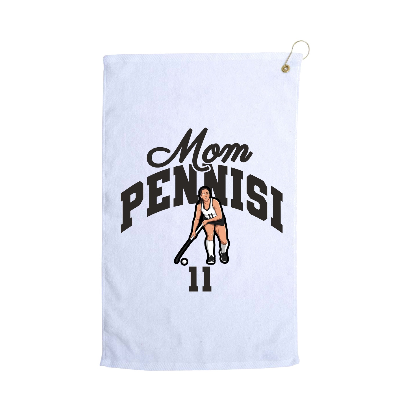 Golf Towel — Mothers Day Arch in White
