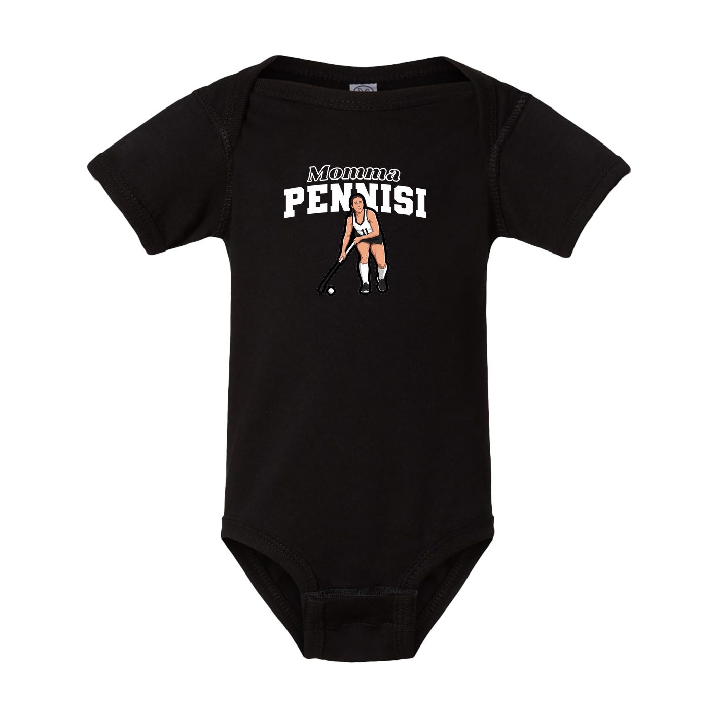 Baby Onesie — Mothers Day Block in Black