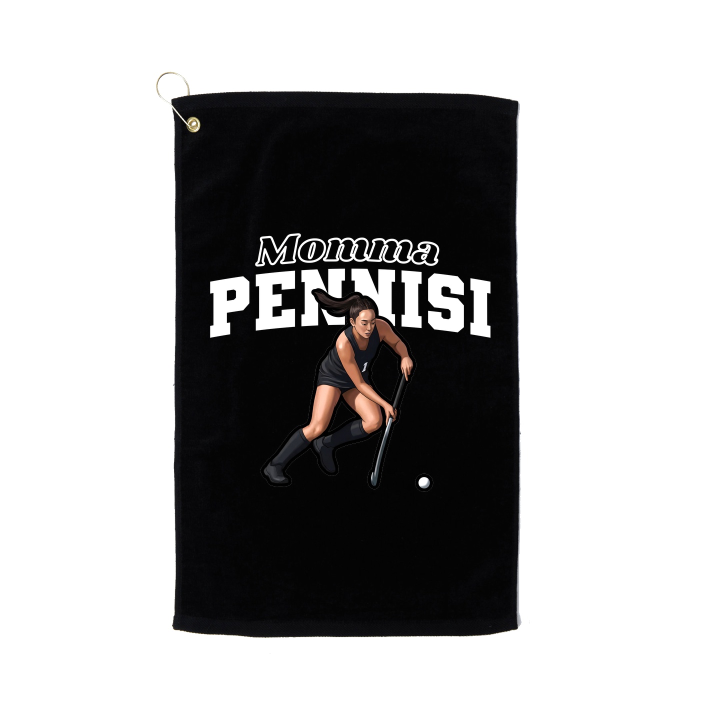 Golf Towel — Mothers Day Block in Black