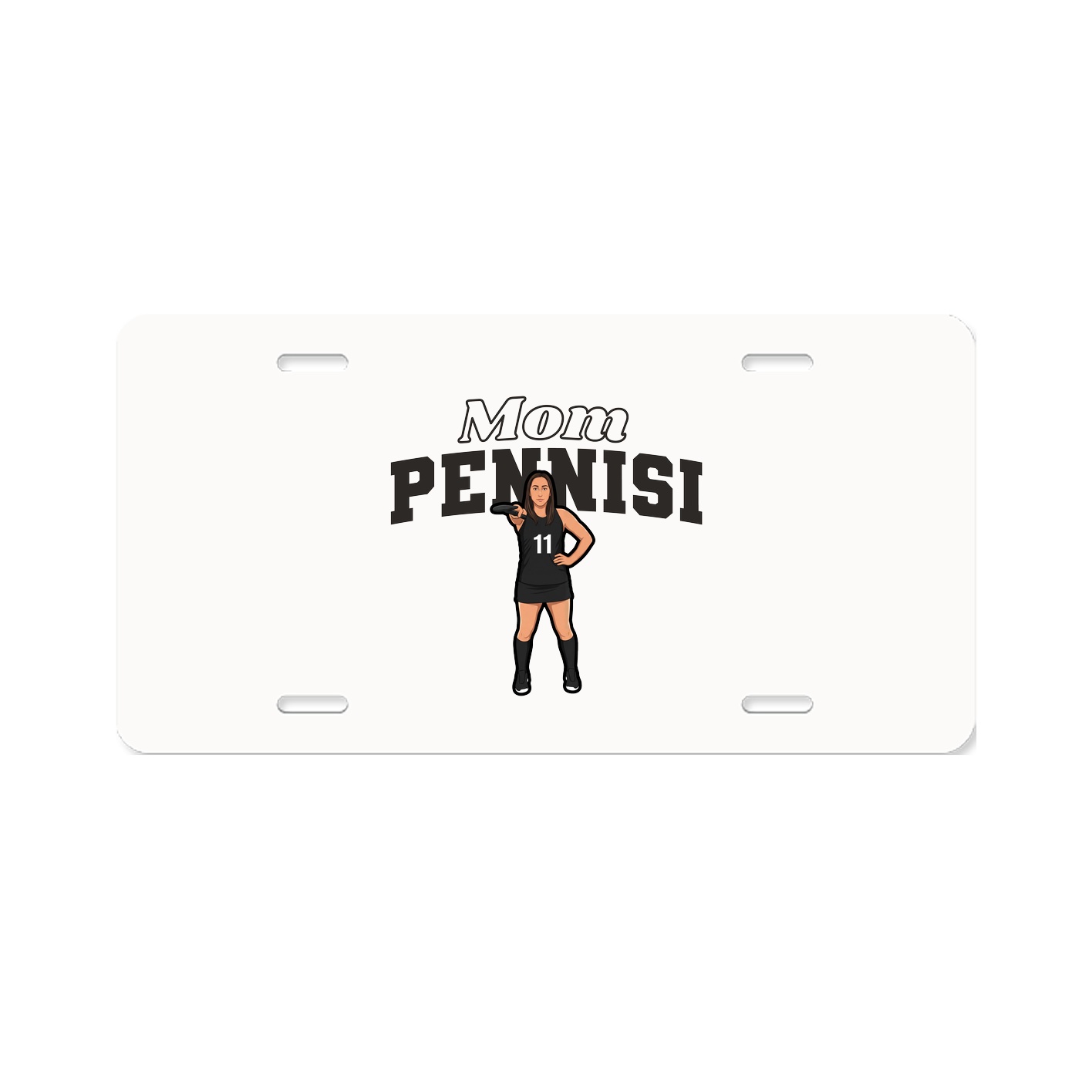 License Plate — Mothers Day Block in Classic