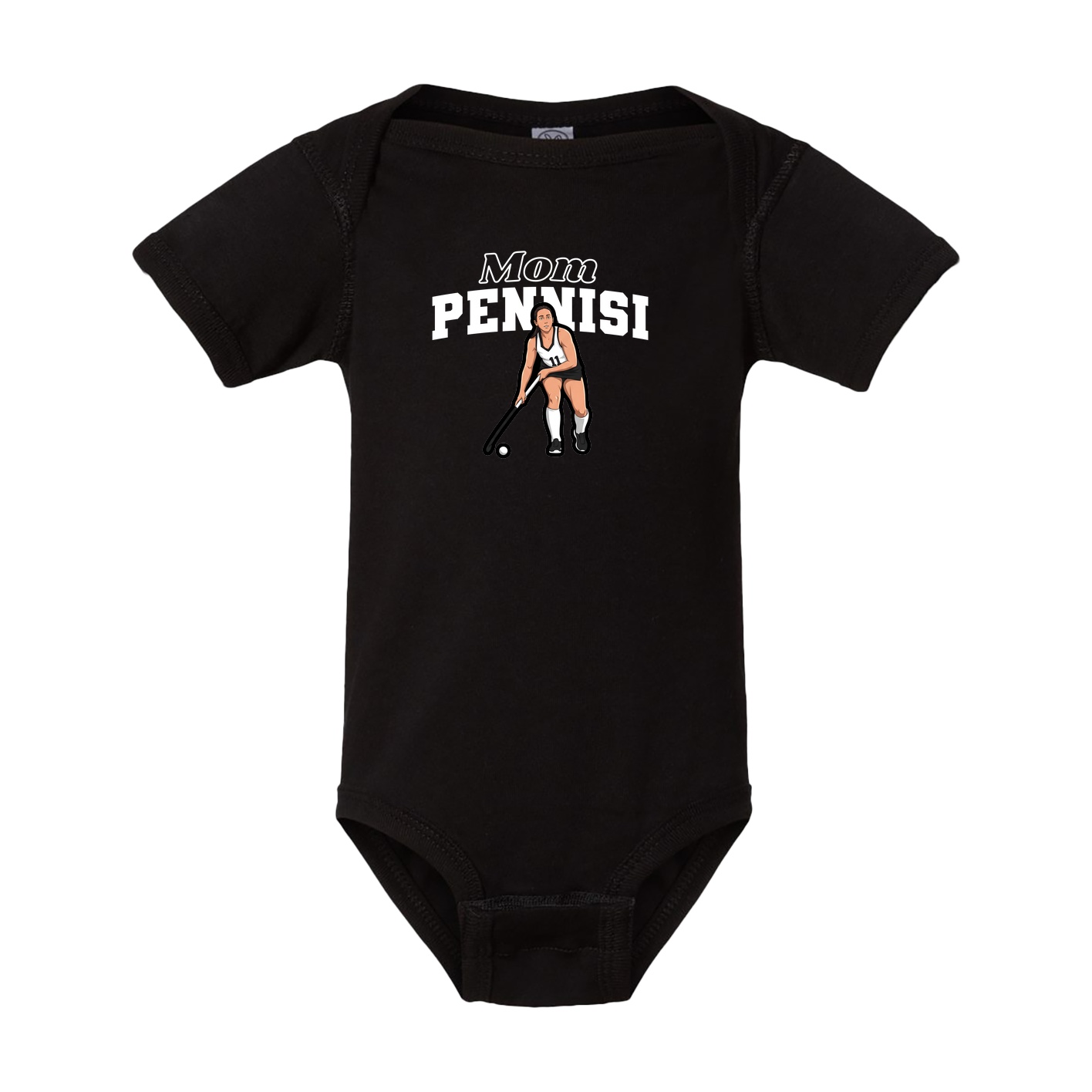 Baby Onesie — Mothers Day Block in Black