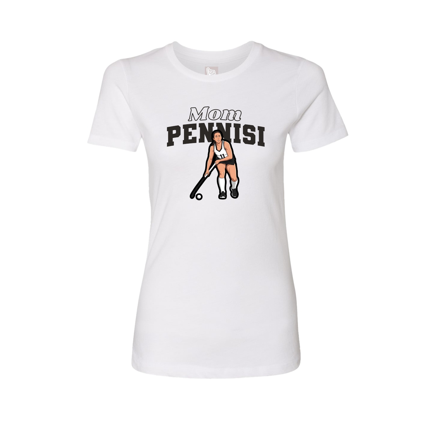 Womens Tee — Mothers Day Block in White