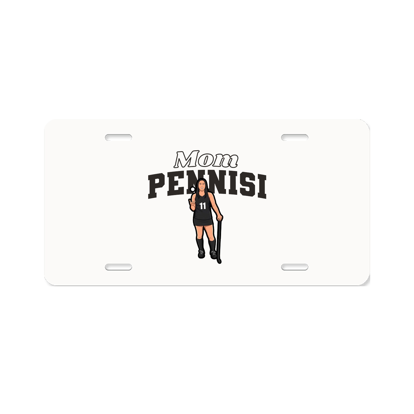 License Plate — Mothers Day Block in Classic