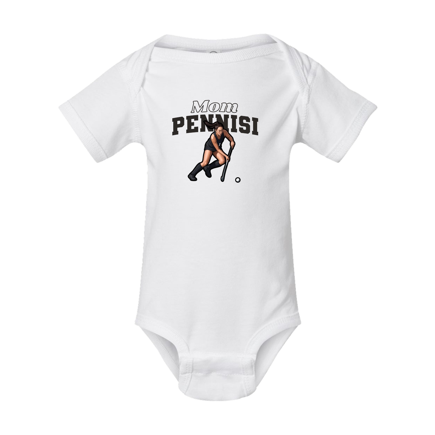 Baby Onesie — Mothers Day Block in White